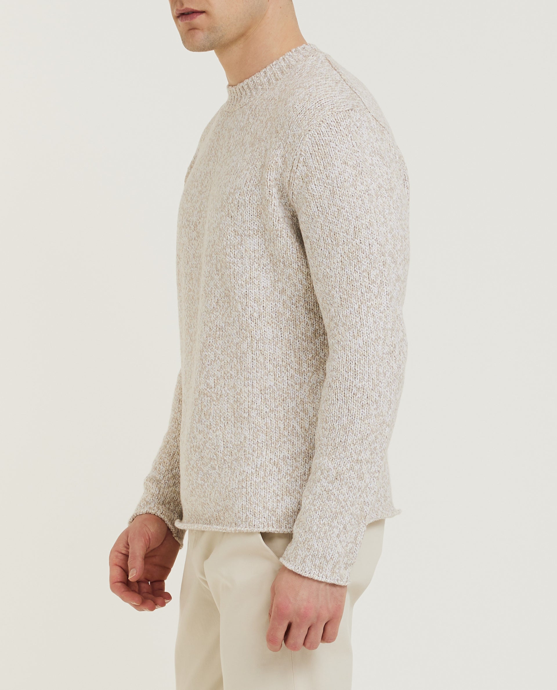 Grove Katoenen Trui - Ecru