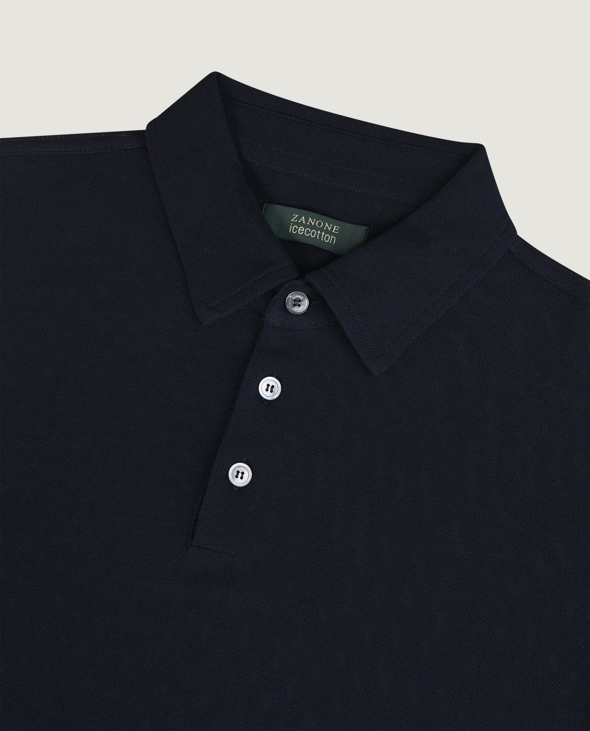 Pique Ice Cotton Polo - Donkerblauw