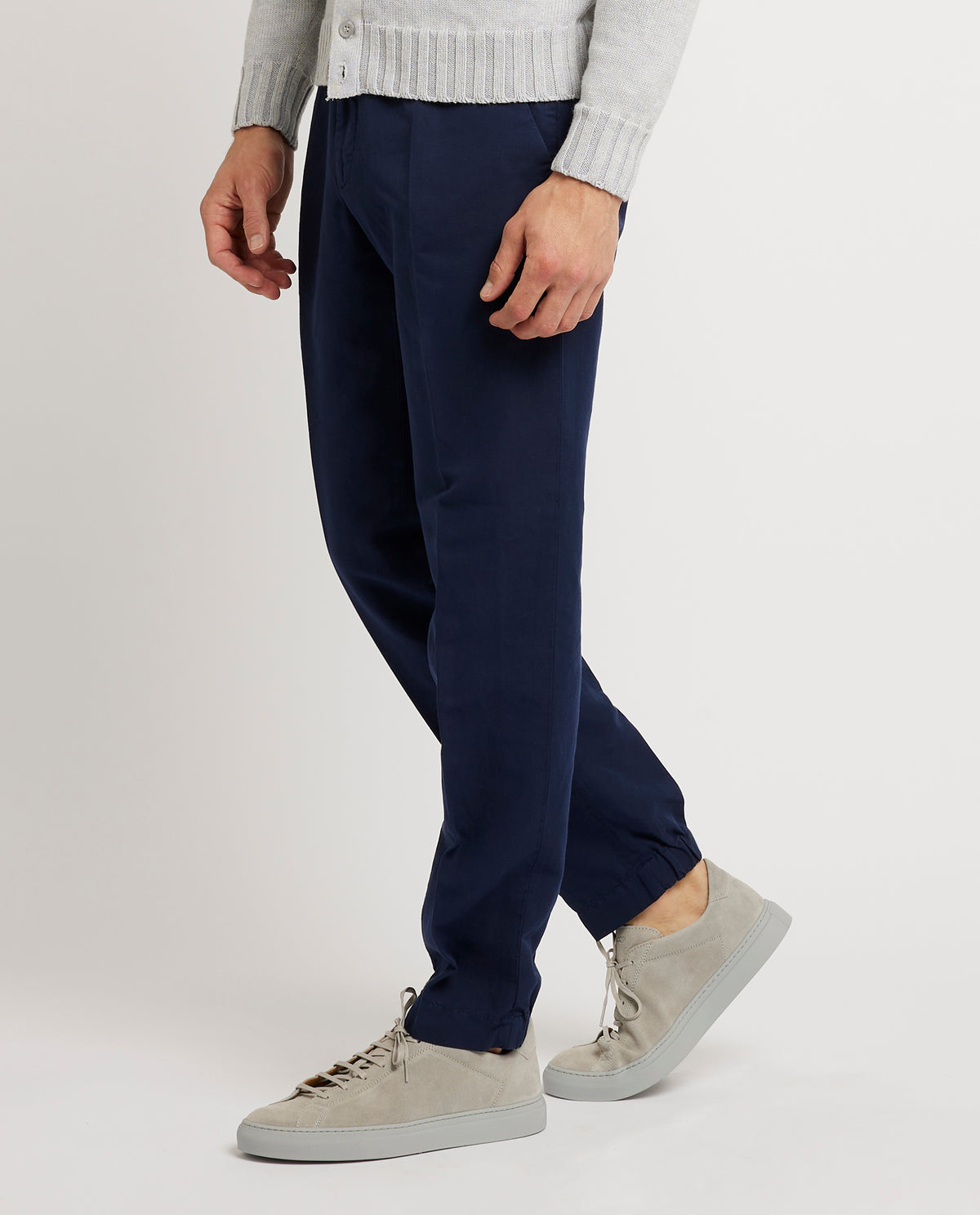 Linnen Katoenen Broek - Blauw