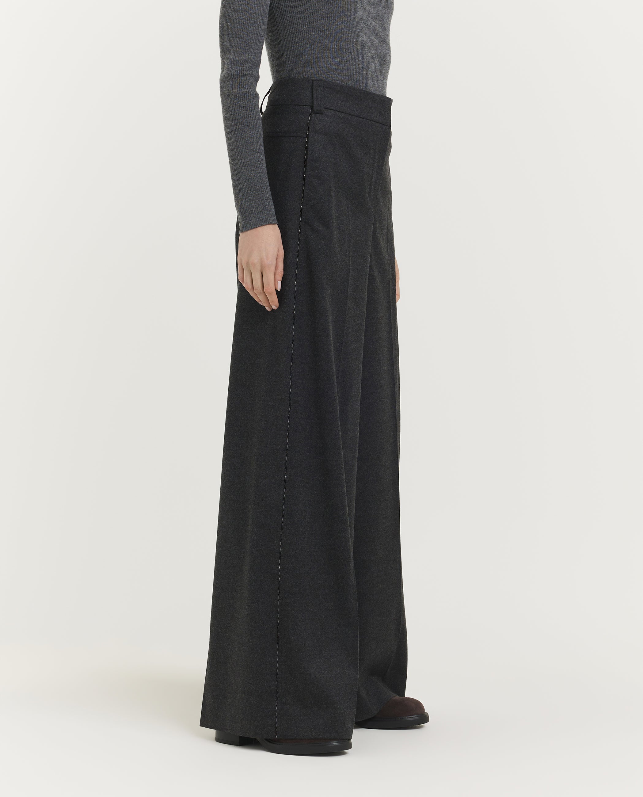 Wide Flared Trousers