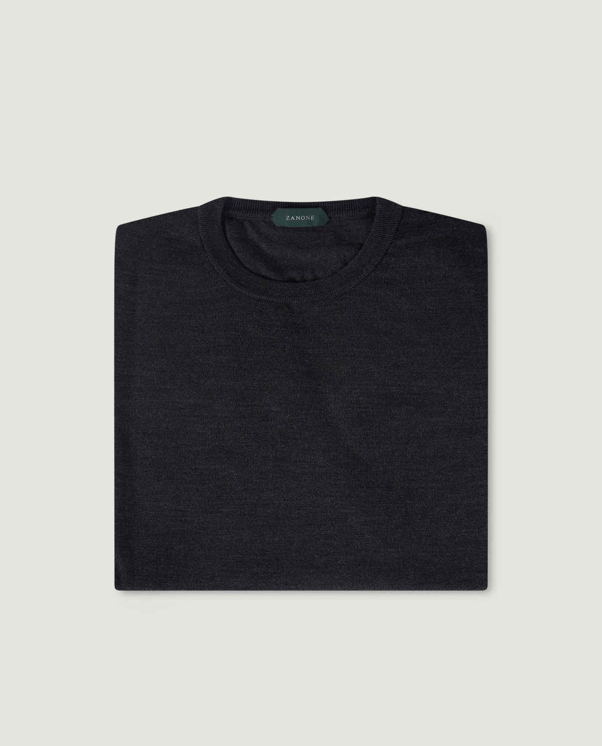 Ronde Hals Trui - Donkergrijs