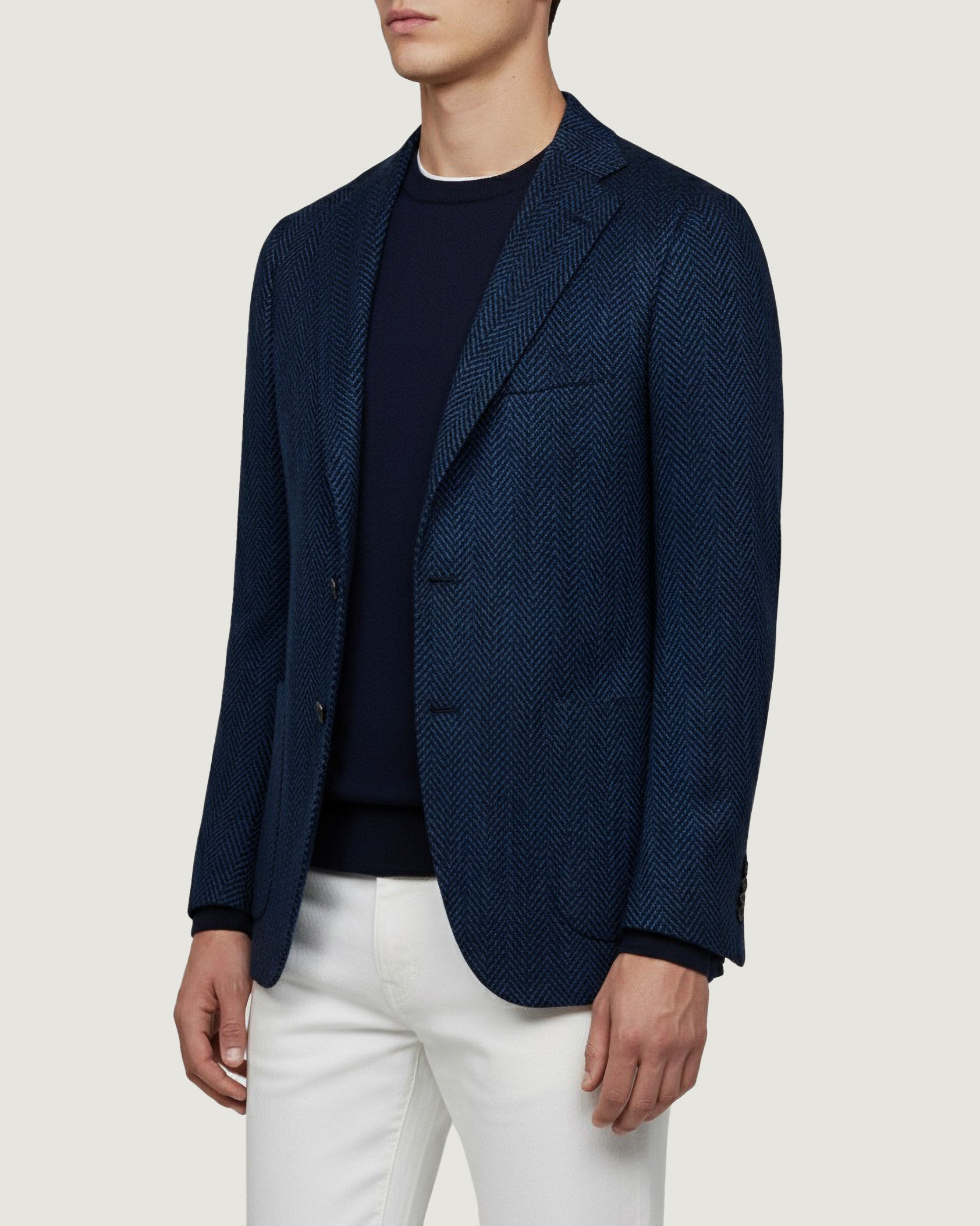 Cashmere Herringbone Jacket