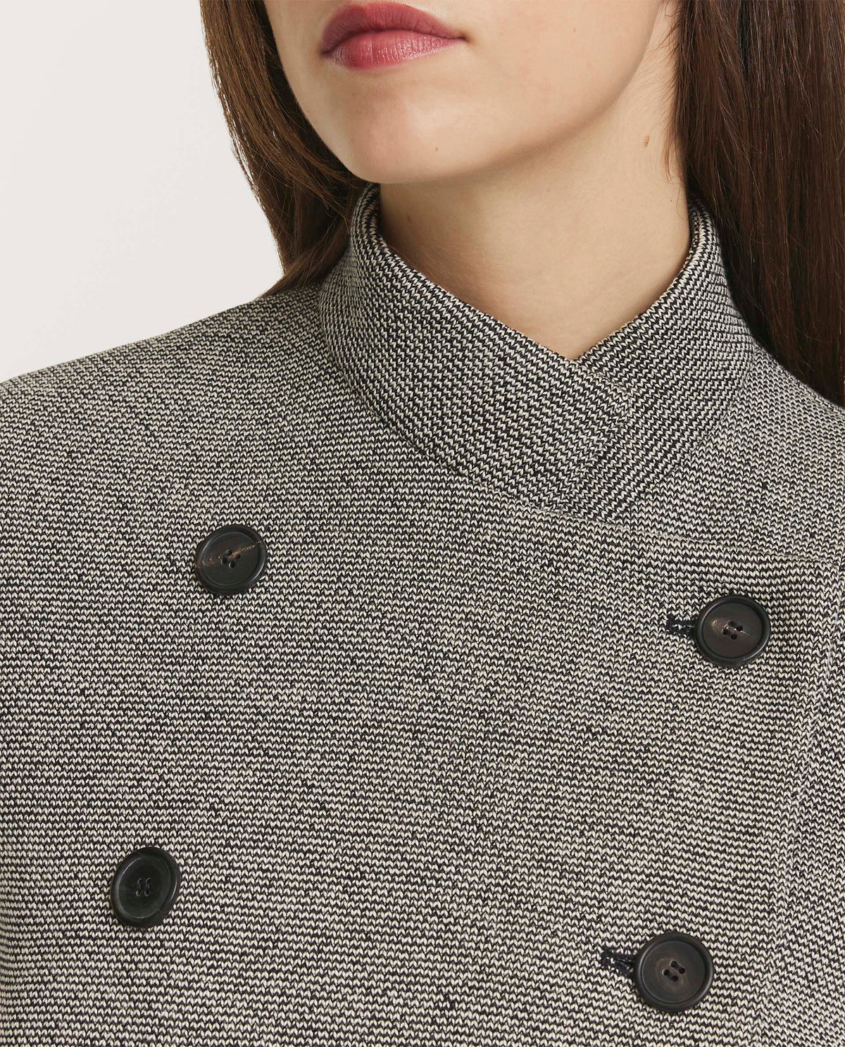 Short cotton-linen blazer