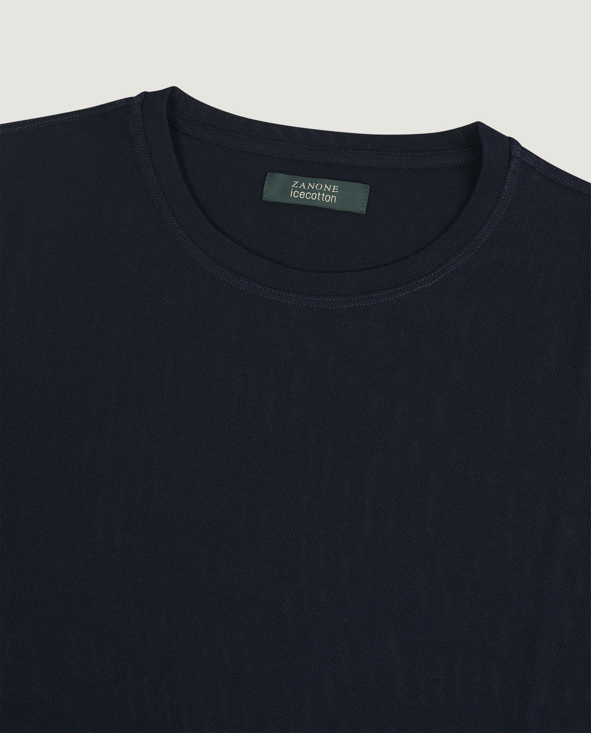 Ice Cotton Pique T-Shirt - Donkerblauw