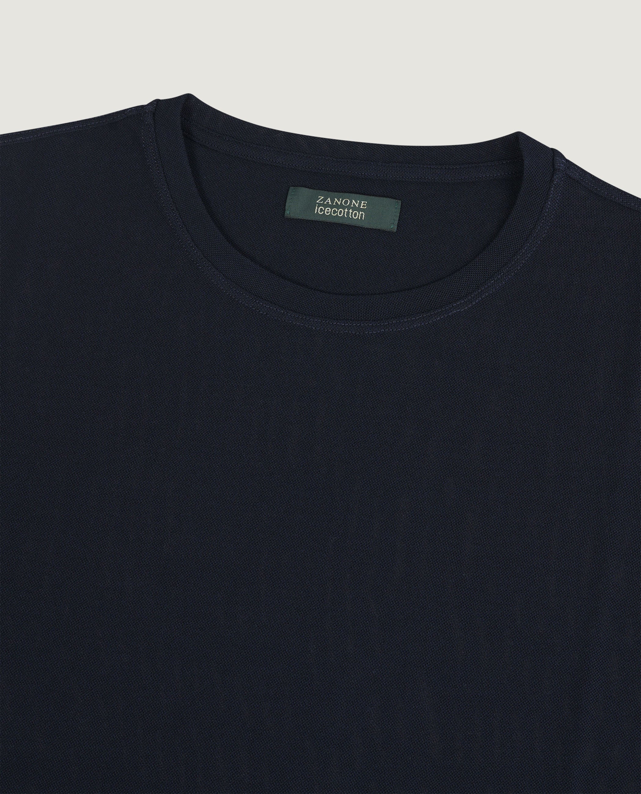 Ice Cotton Pique T-Shirt - Donkerblauw