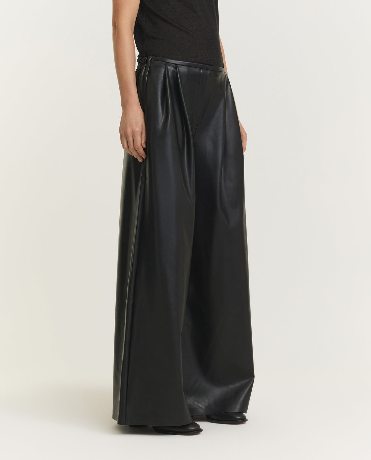 Men's Pleat Broek - Zwart