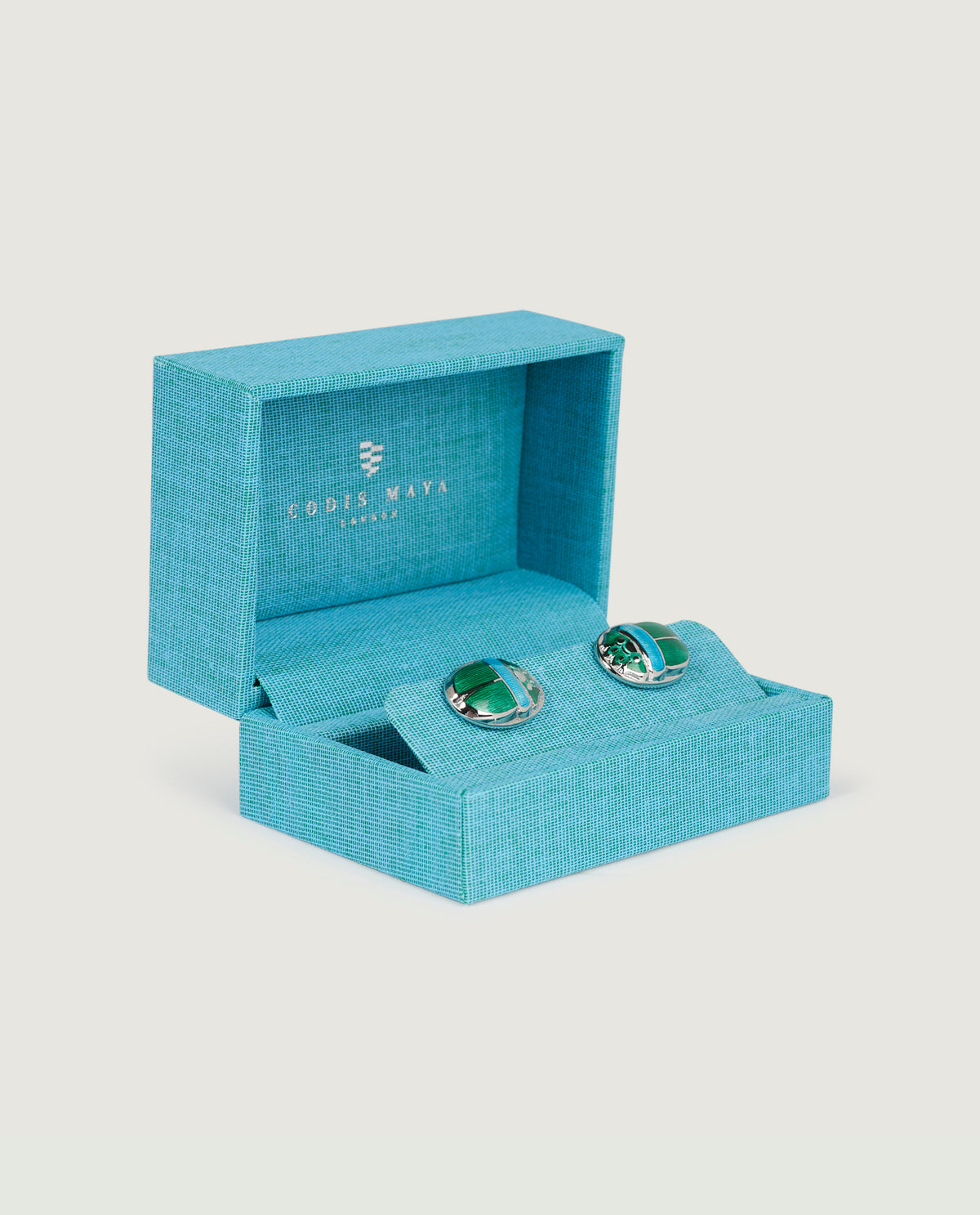 Scarab Manchetknopen - Groen