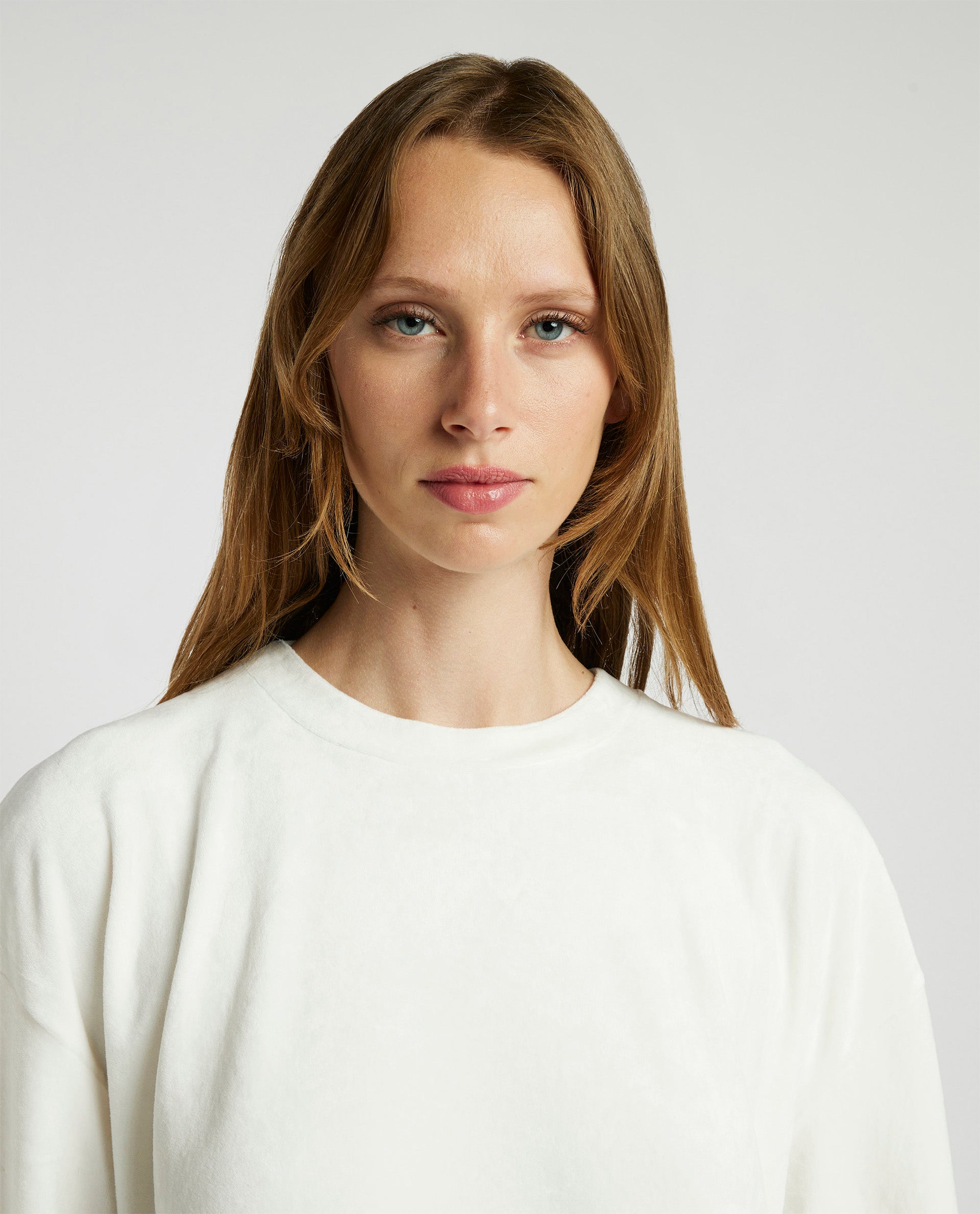 Velvet Crew Neck Sweater