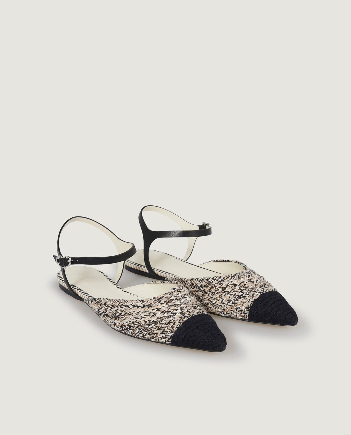 Leren sandalen met hak - Bruin