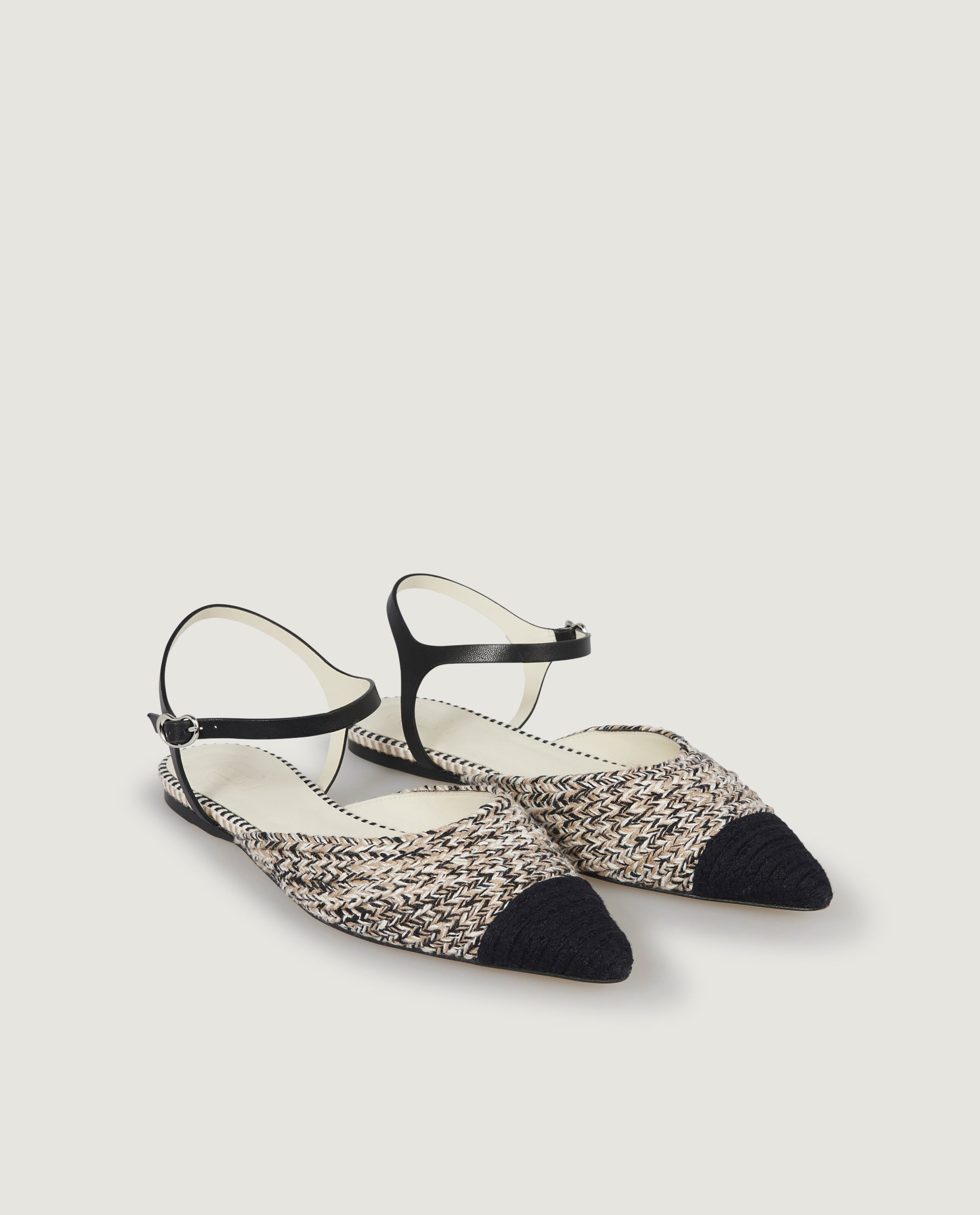 Leren sandalen met hak - Bruin