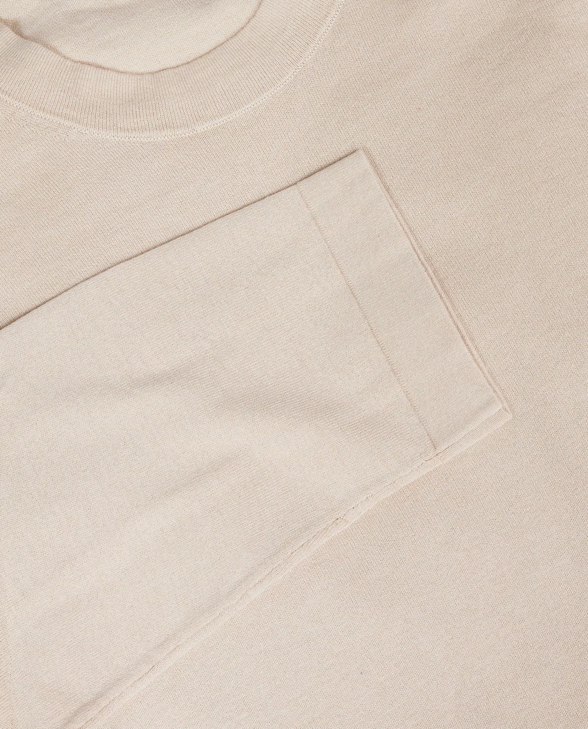 Katoen Zijde Trui - Lichtbruin