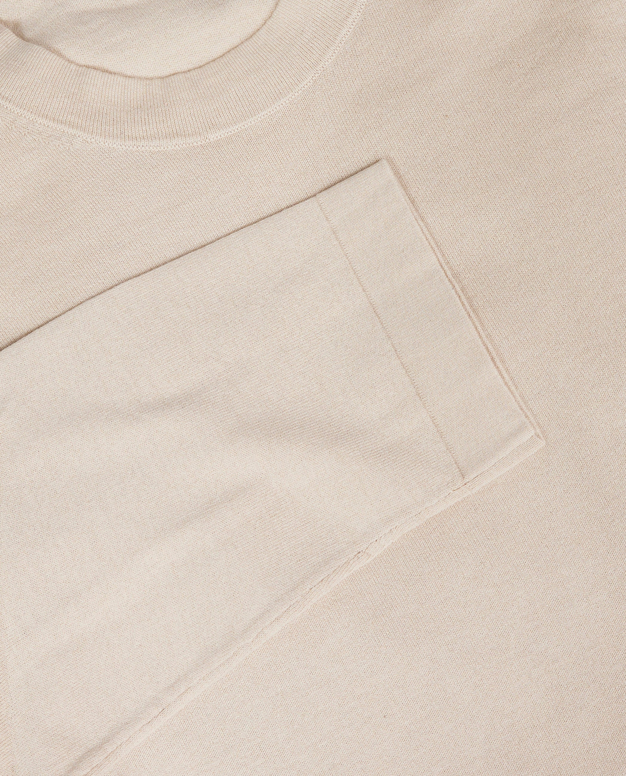 Katoen Zijde Trui - Lichtbruin