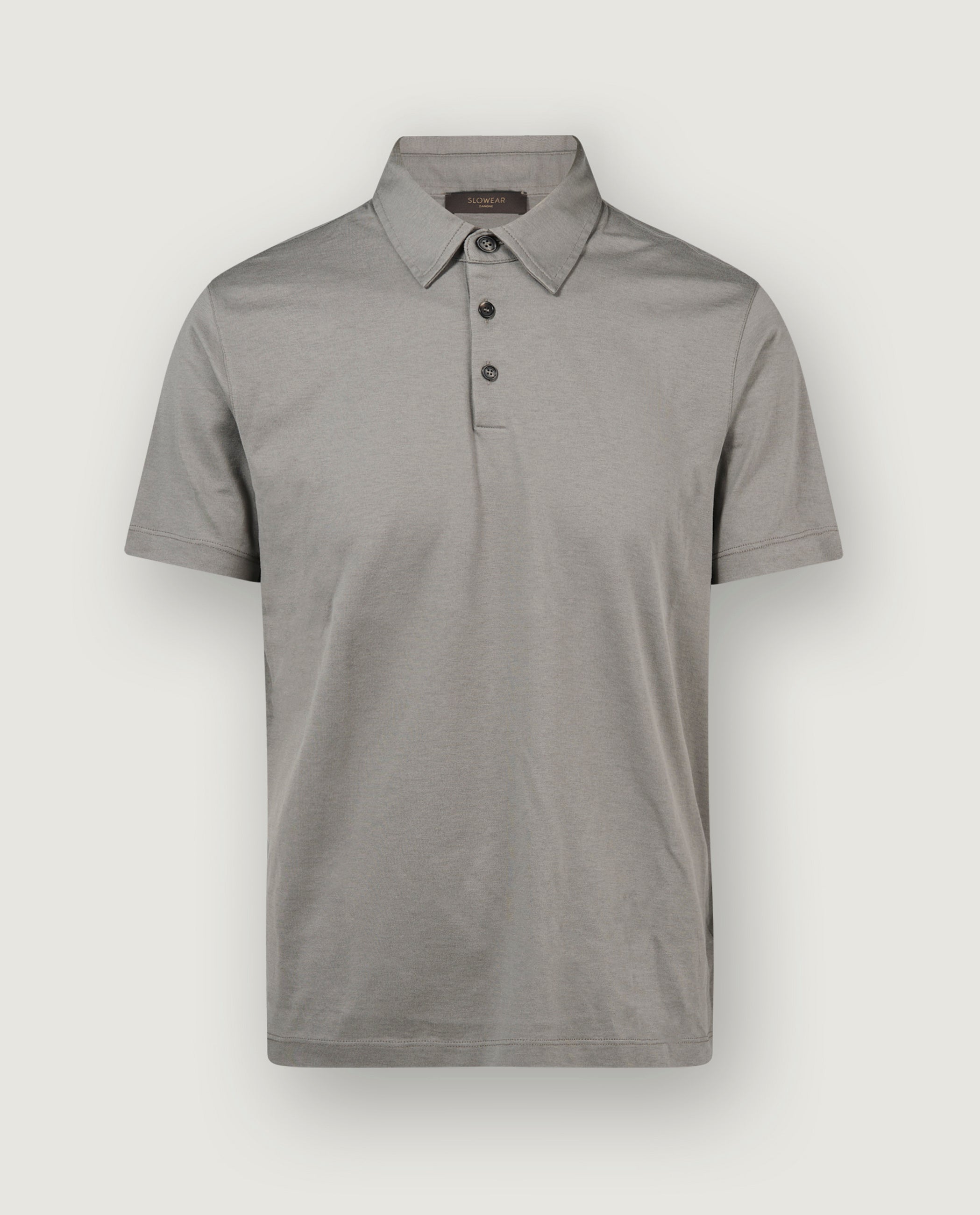 Katoen Zijden Poloshirt – Pauw