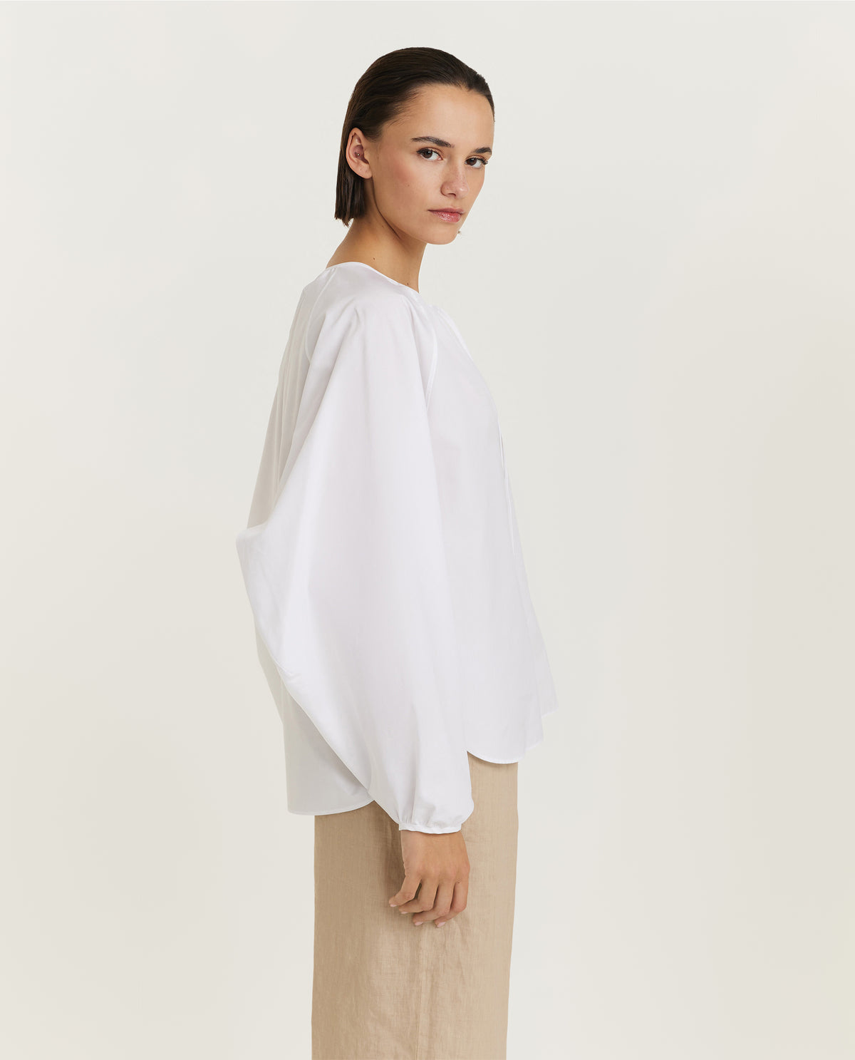 Oversized cotton blouse