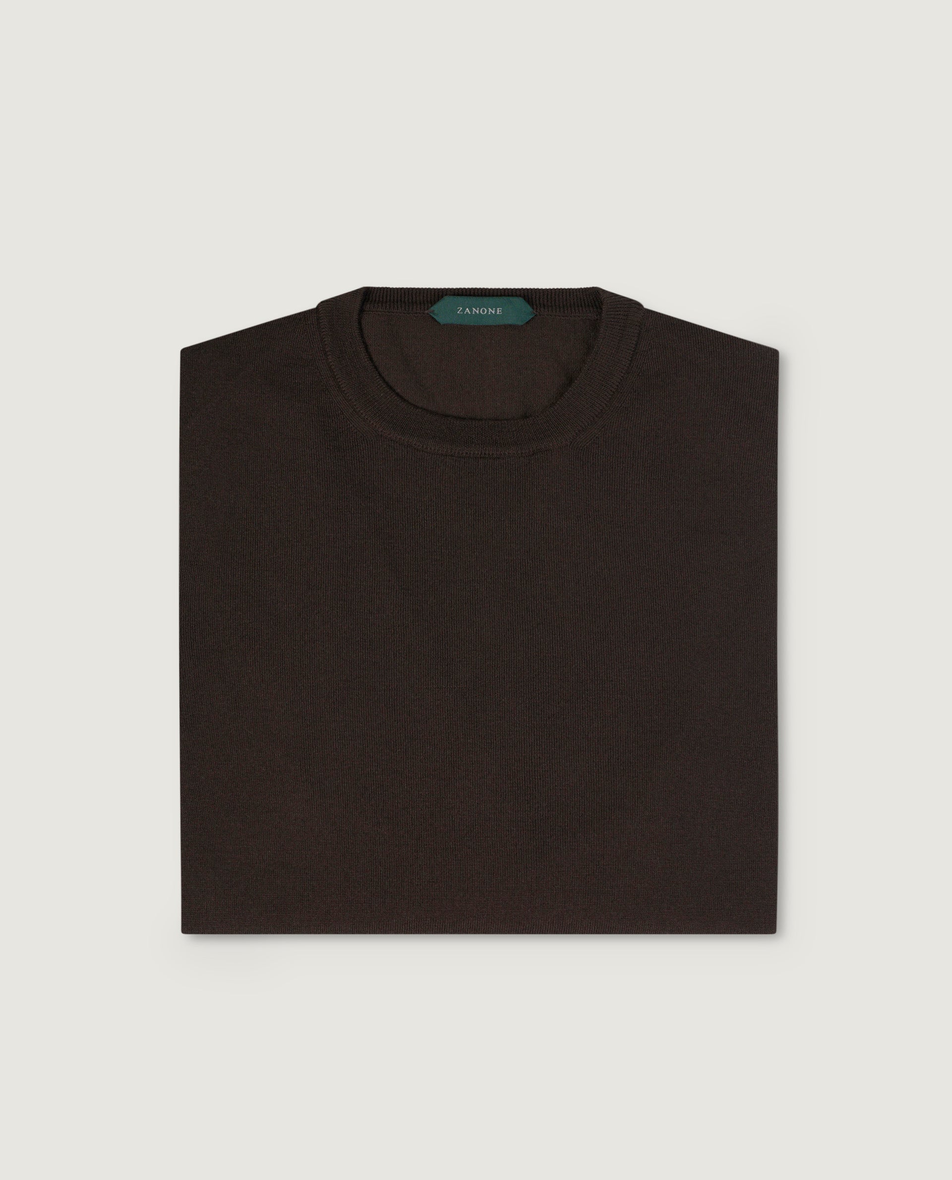 Ronde Hals Trui - Bruin