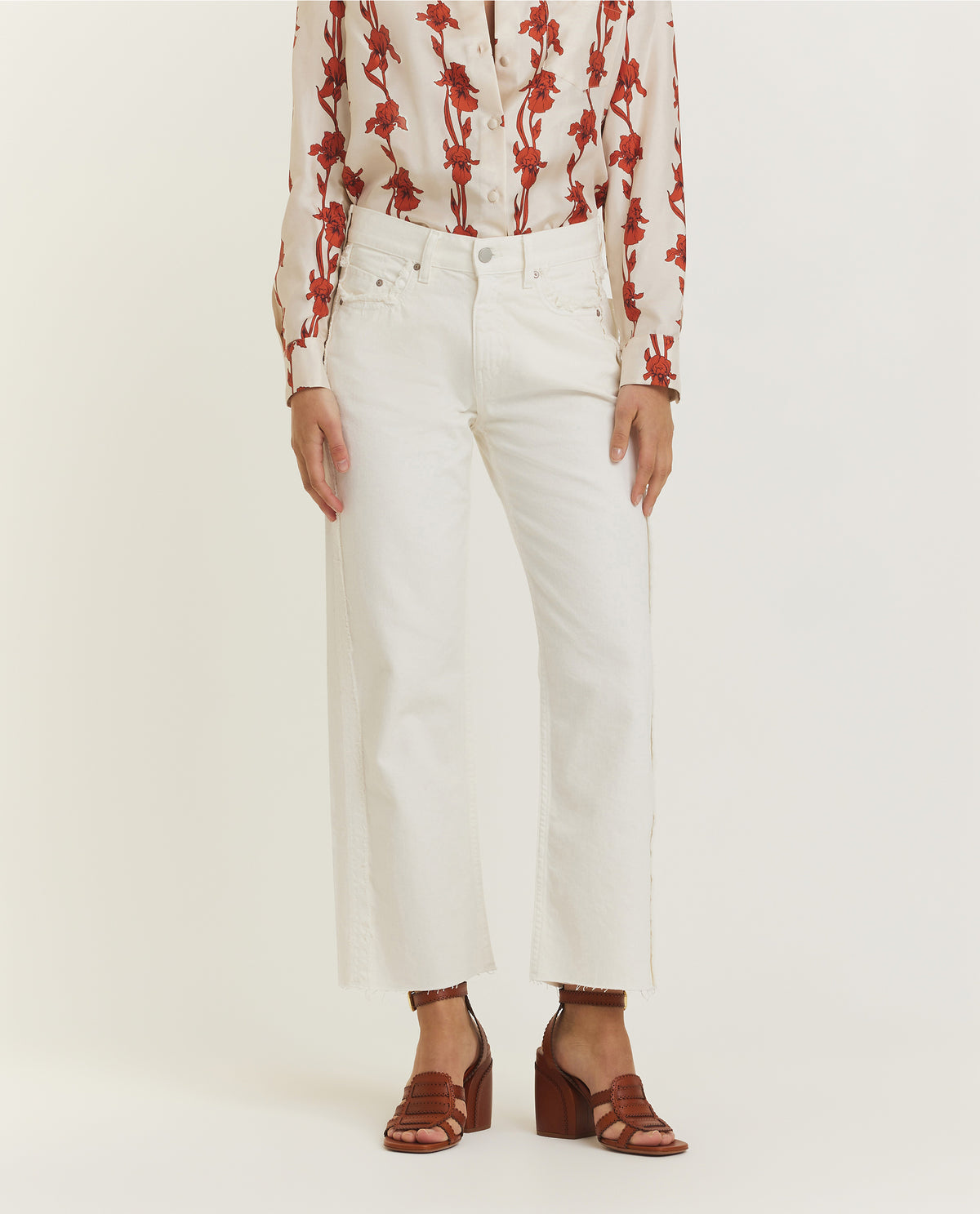 Fringed Slouchy Jeans