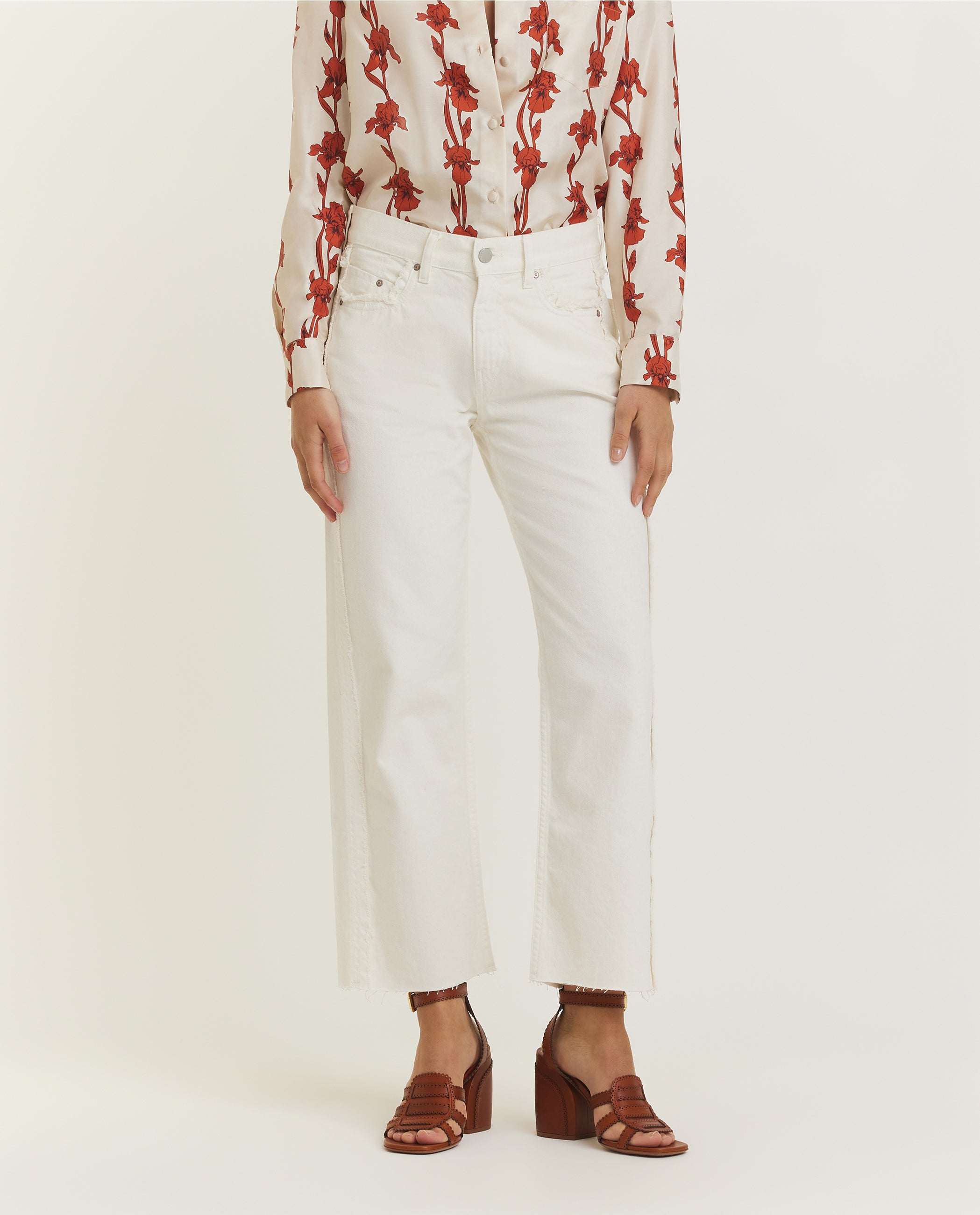 Fringed Slouchy Jeans