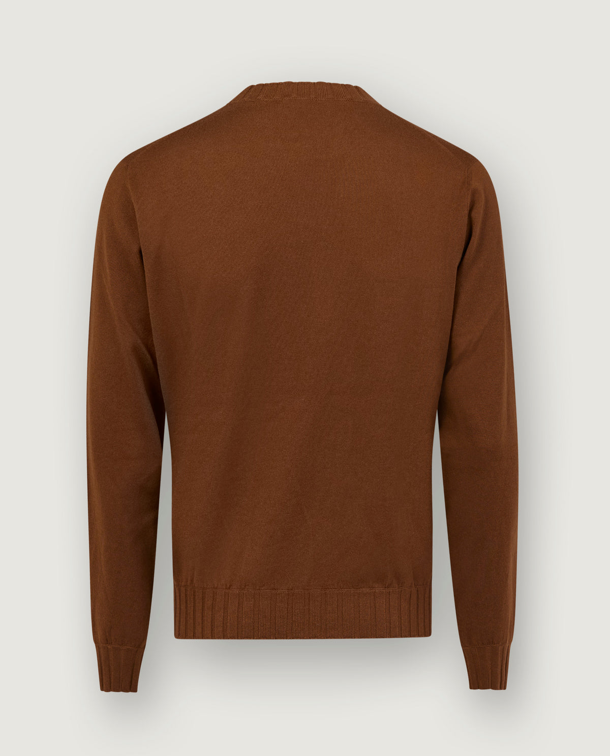 Cashmere Ronde Hals Trui - Bruin