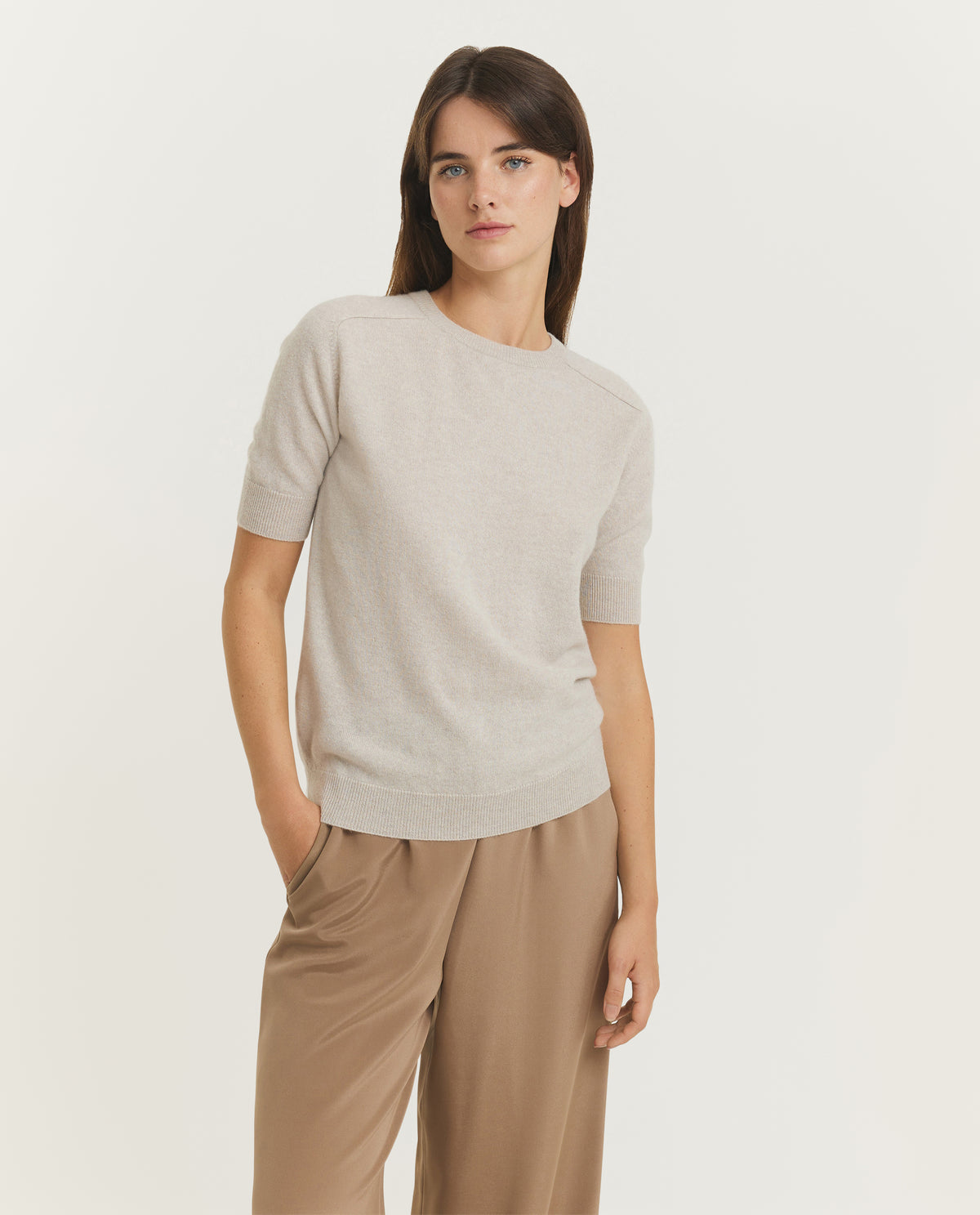 Cashmere Kenza T-shirt - Ecru