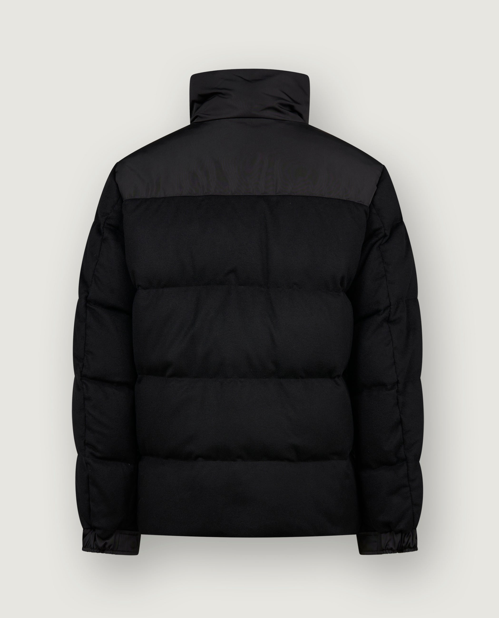 Cashmere Puffer Jas - Zwart