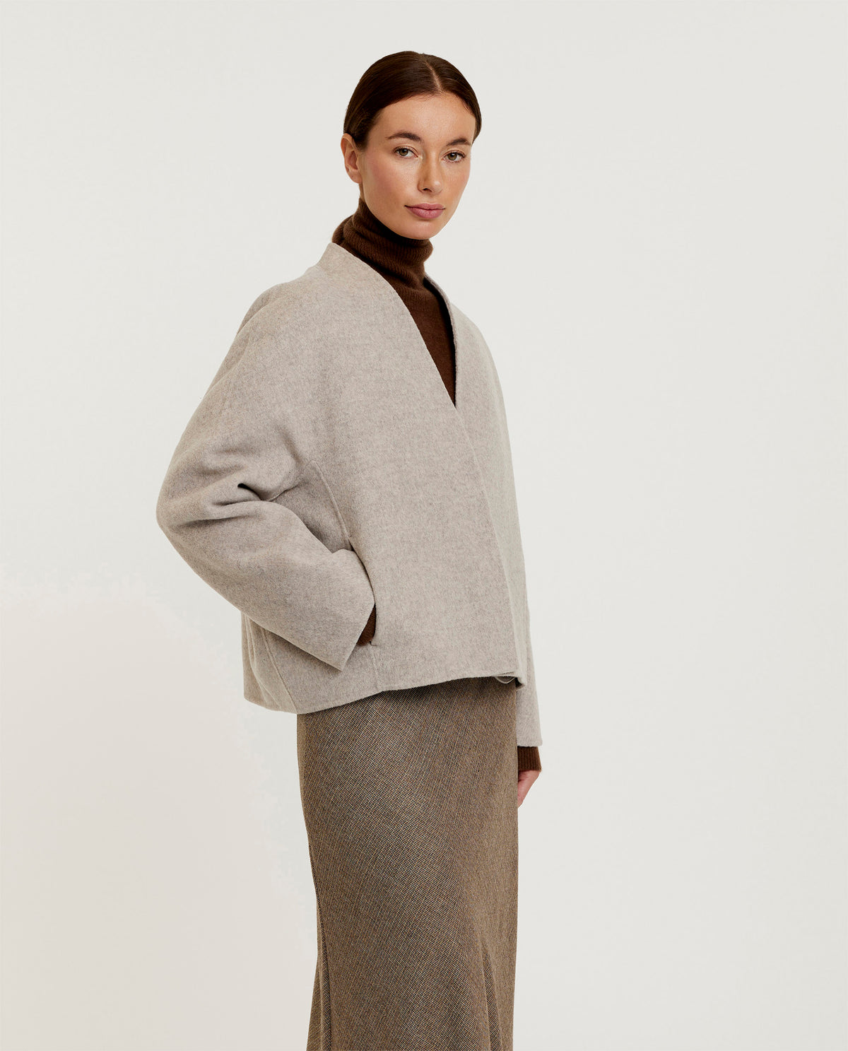 Wool-cashmere jacket