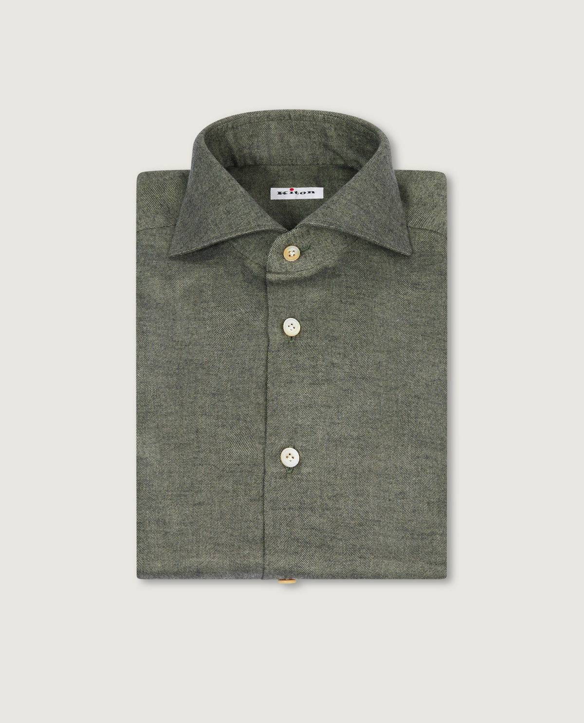 Flannel Visgraat Shirt - Groen