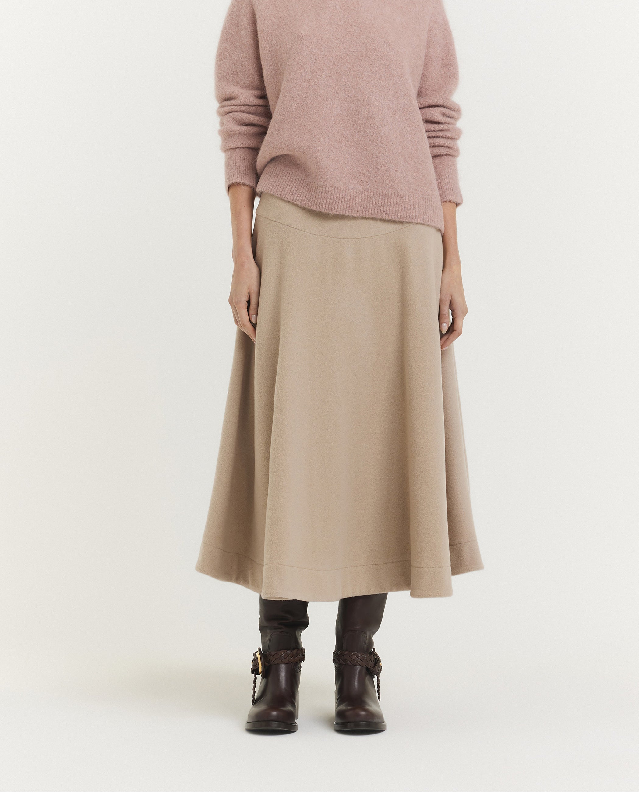 Flannel Rok - Lichtbruin