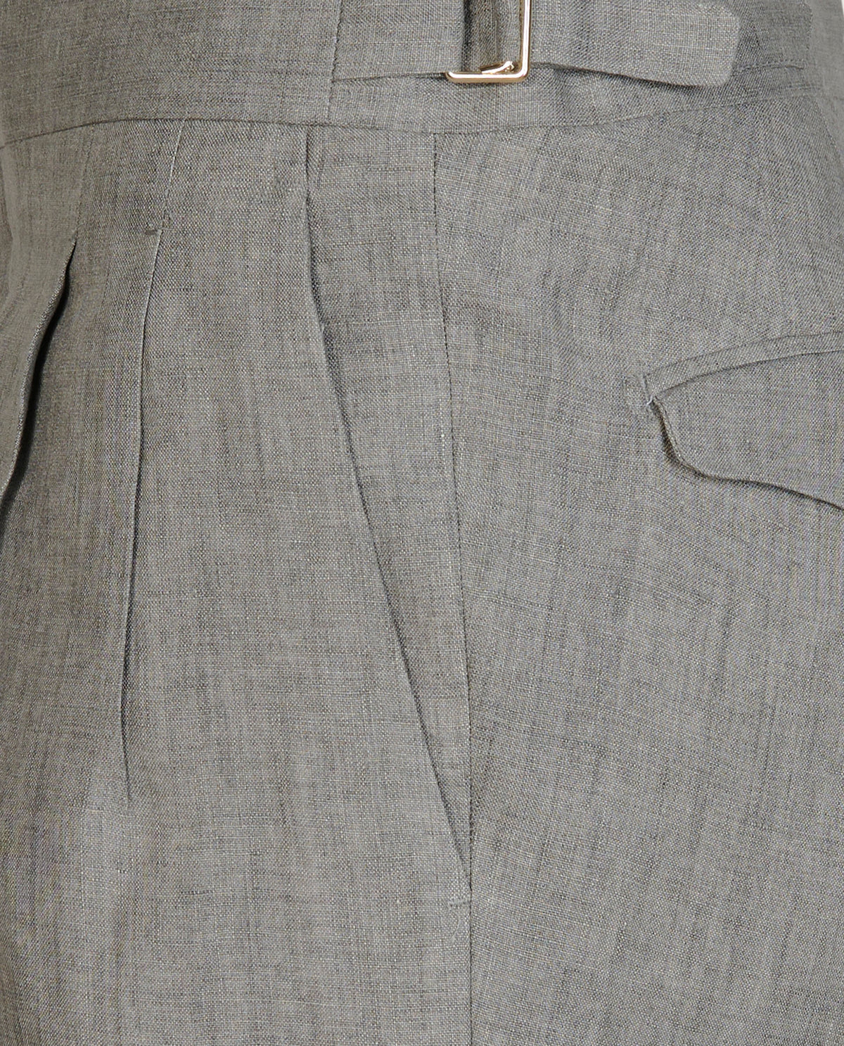 Linnen Korte Broek - Grijs