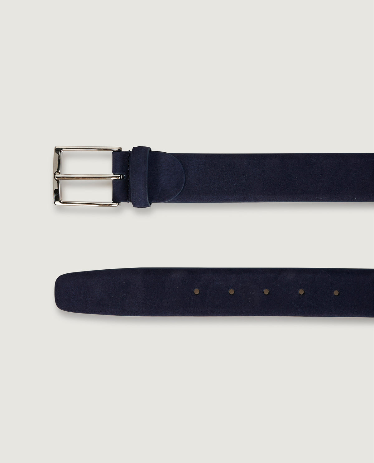 Nubuck Leren Riem - Donkerblauw