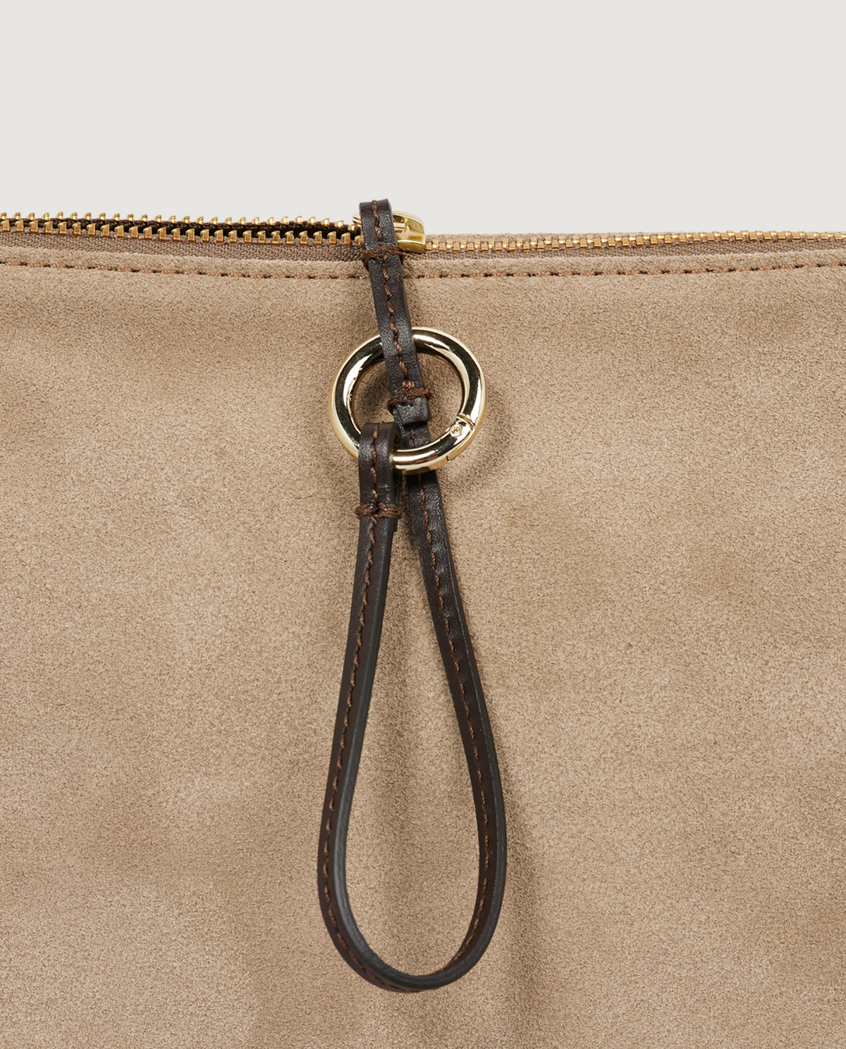 Suede Etui - Lichtbruin