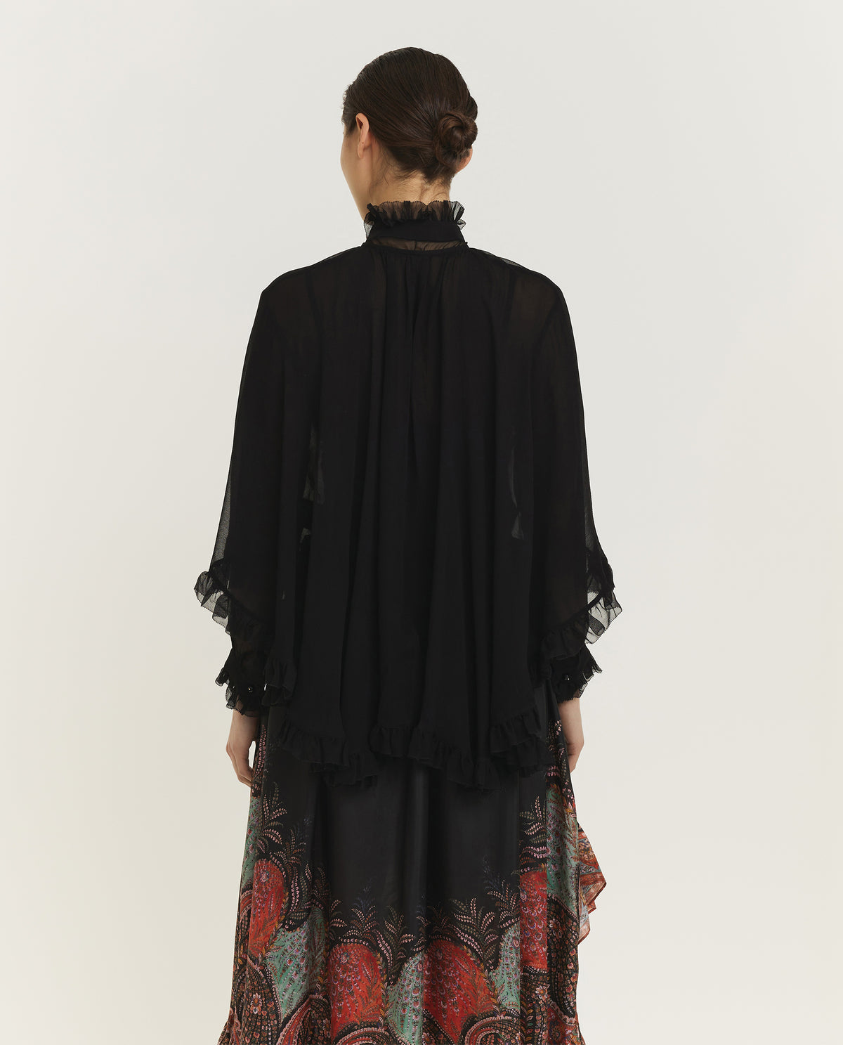 Illuminate Cape Shirt - Zwart