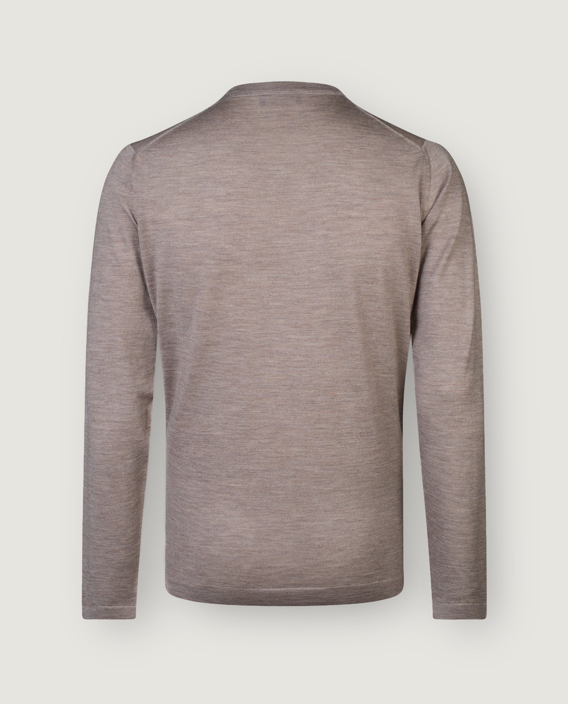 Ronde Hals Trui - Lichtbruin