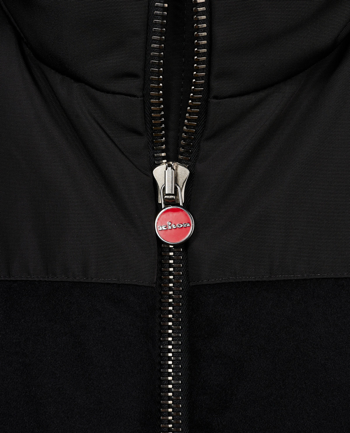 Cashmere Puffer Jas - Zwart