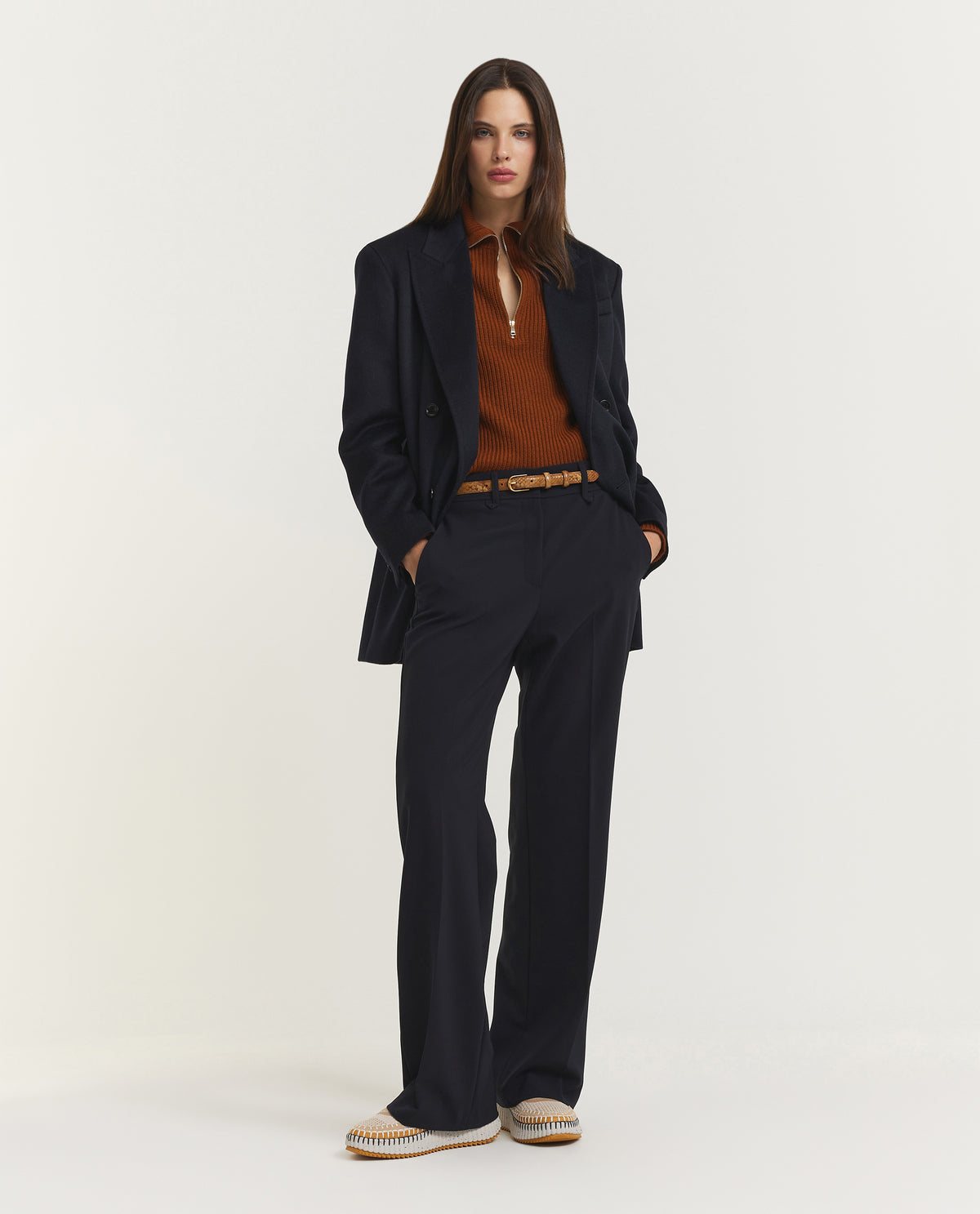 Rechte Pantalon - Donkerblauw