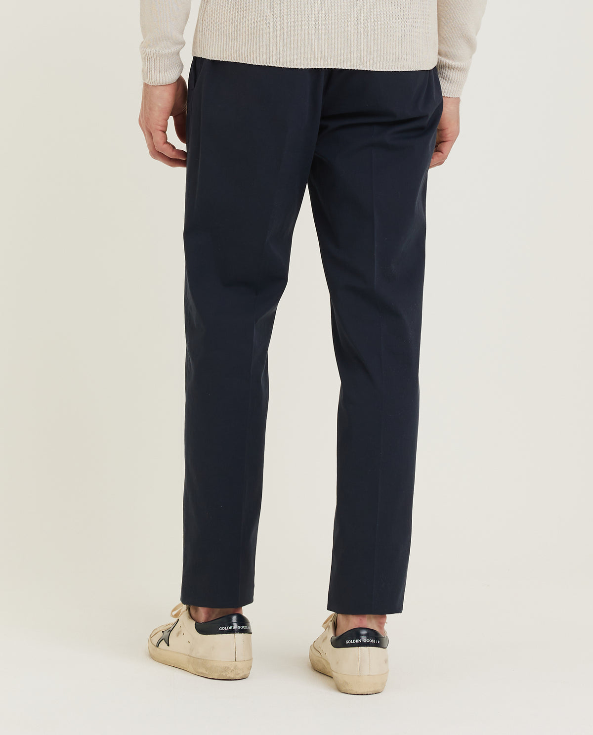 Katoenen Chino - Donkerblauw