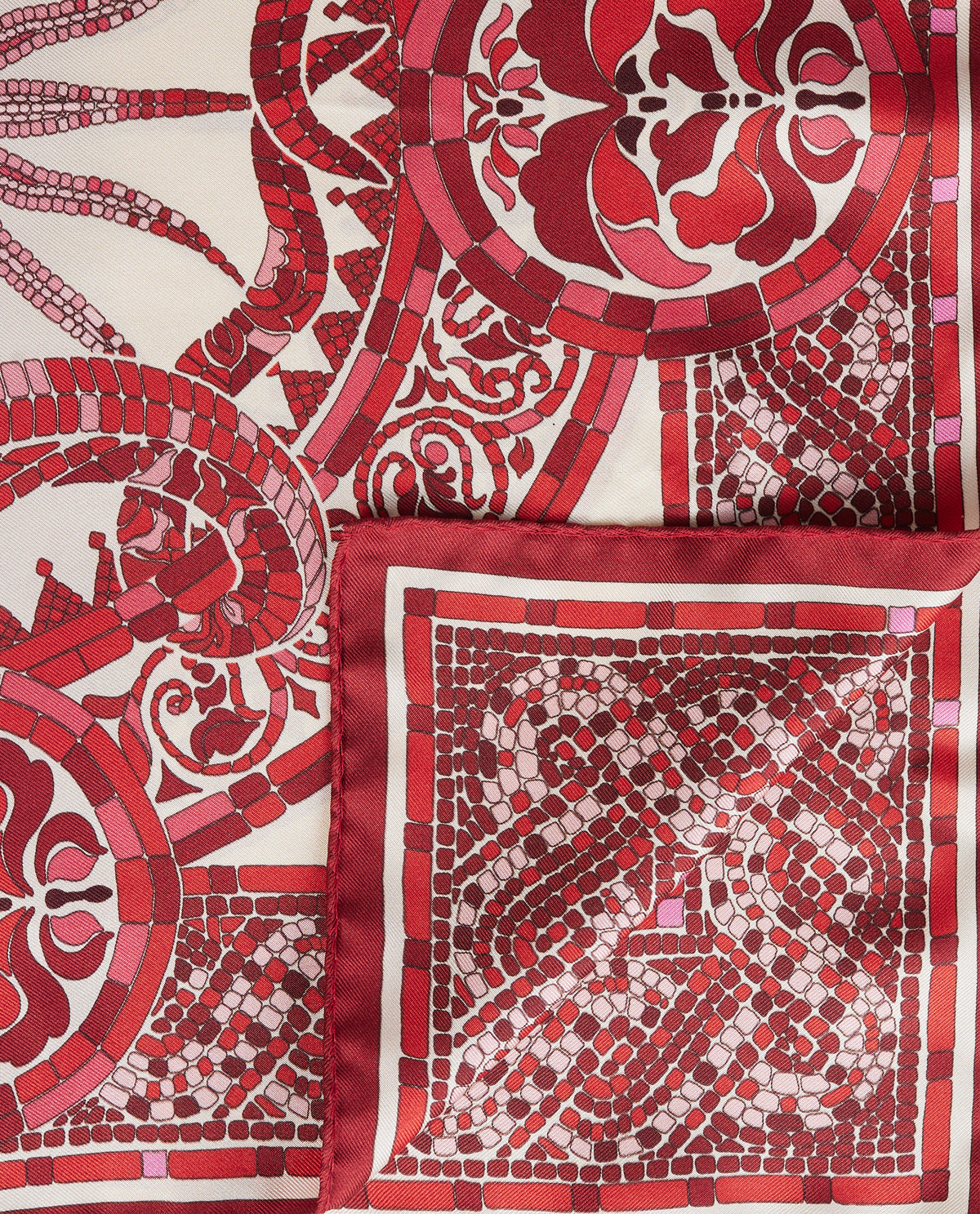 Mini Foulard Cobra Placée - Rood