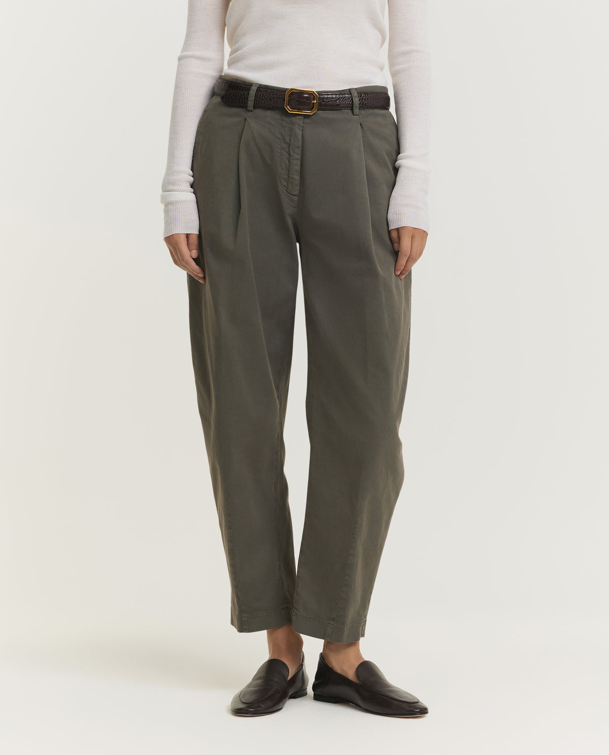 Cotton Gabardine Trousers