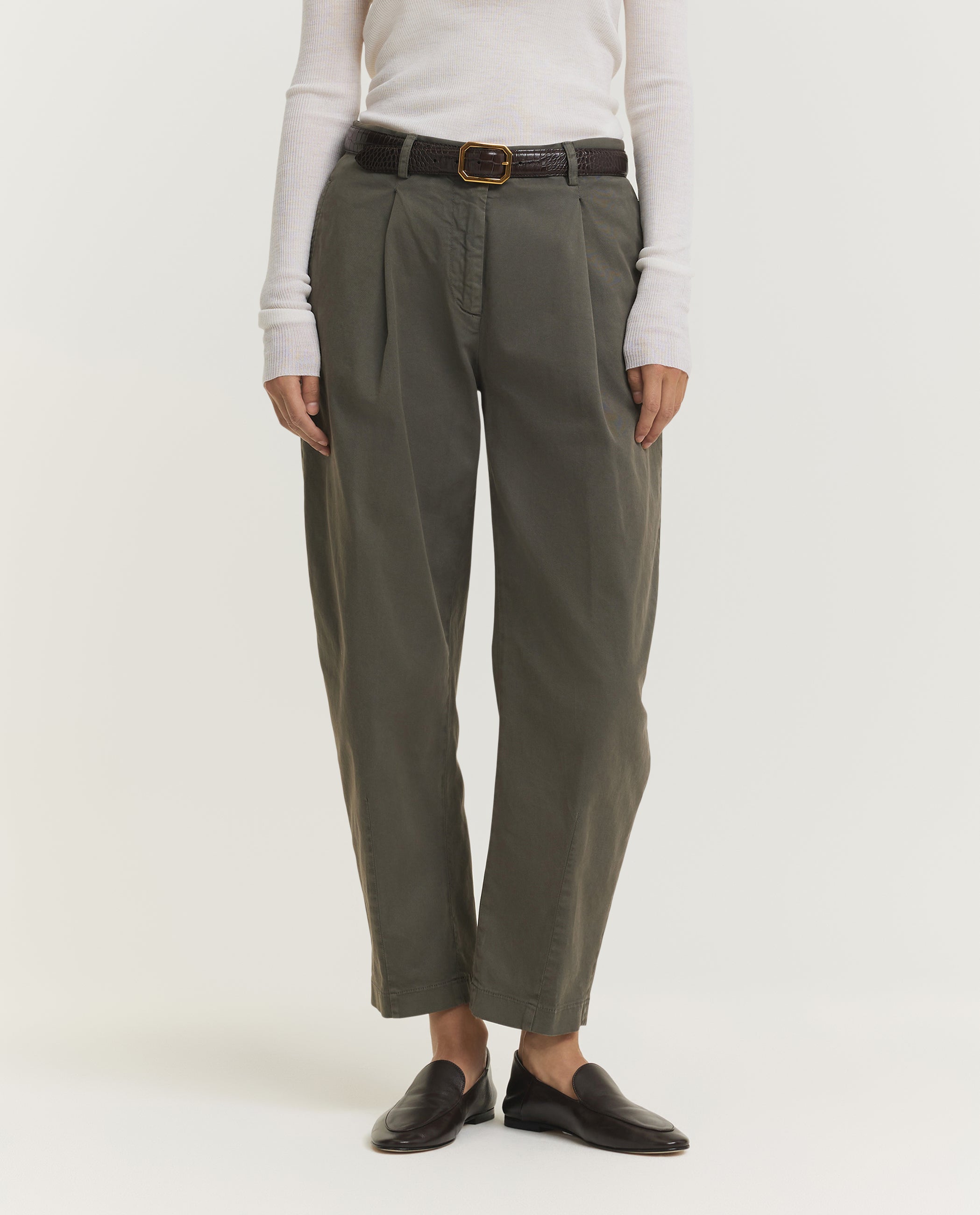 Cotton Gabardine Trousers