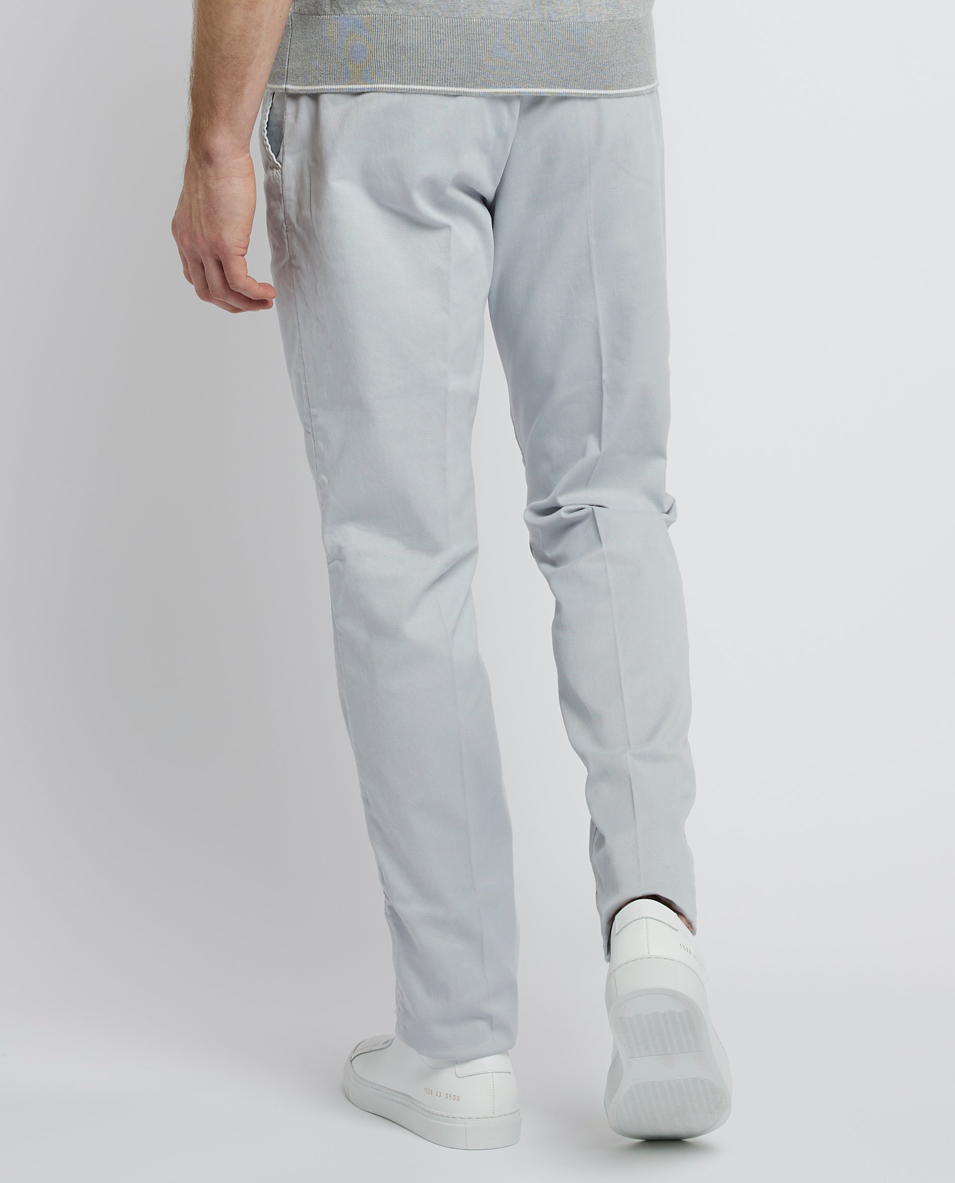 Piece Dyed Singapore Broek - Lichtgrijs