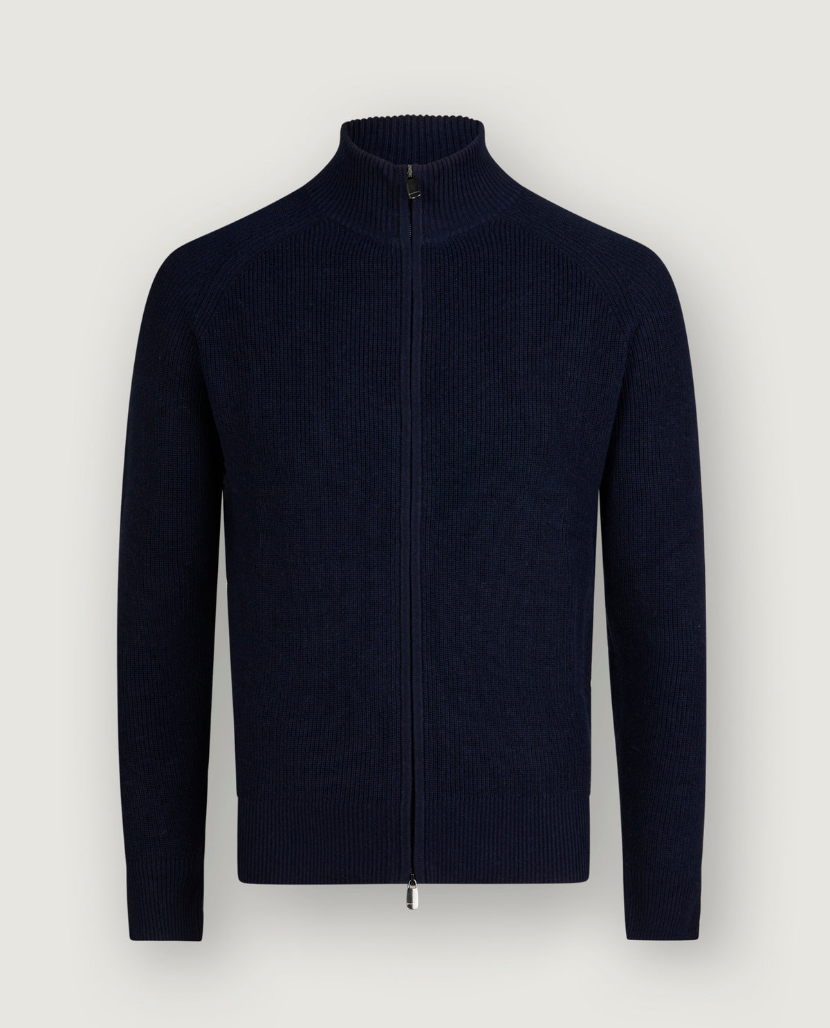 Rib Zip Vest - Donkerblauw