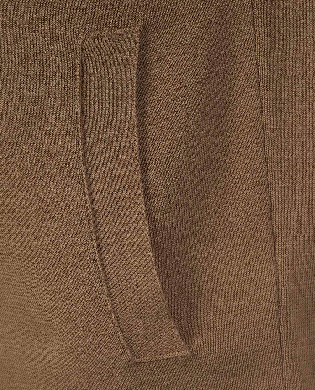 Crepe Shirtjasje - Lichtbruin