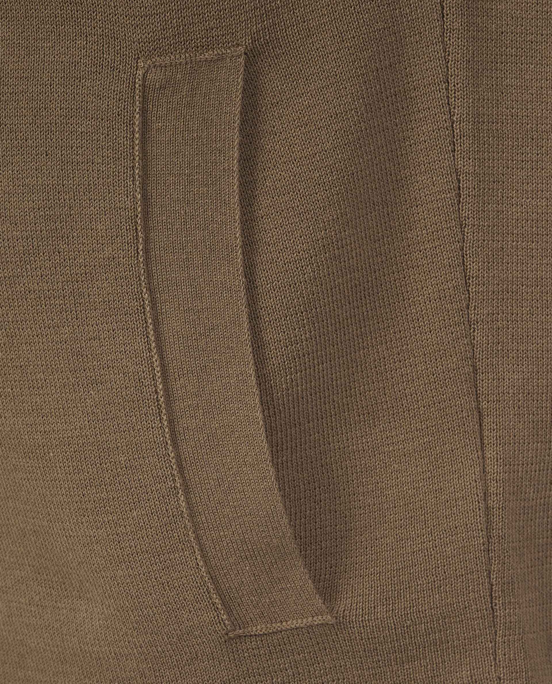 Crepe Shirtjasje - Lichtbruin