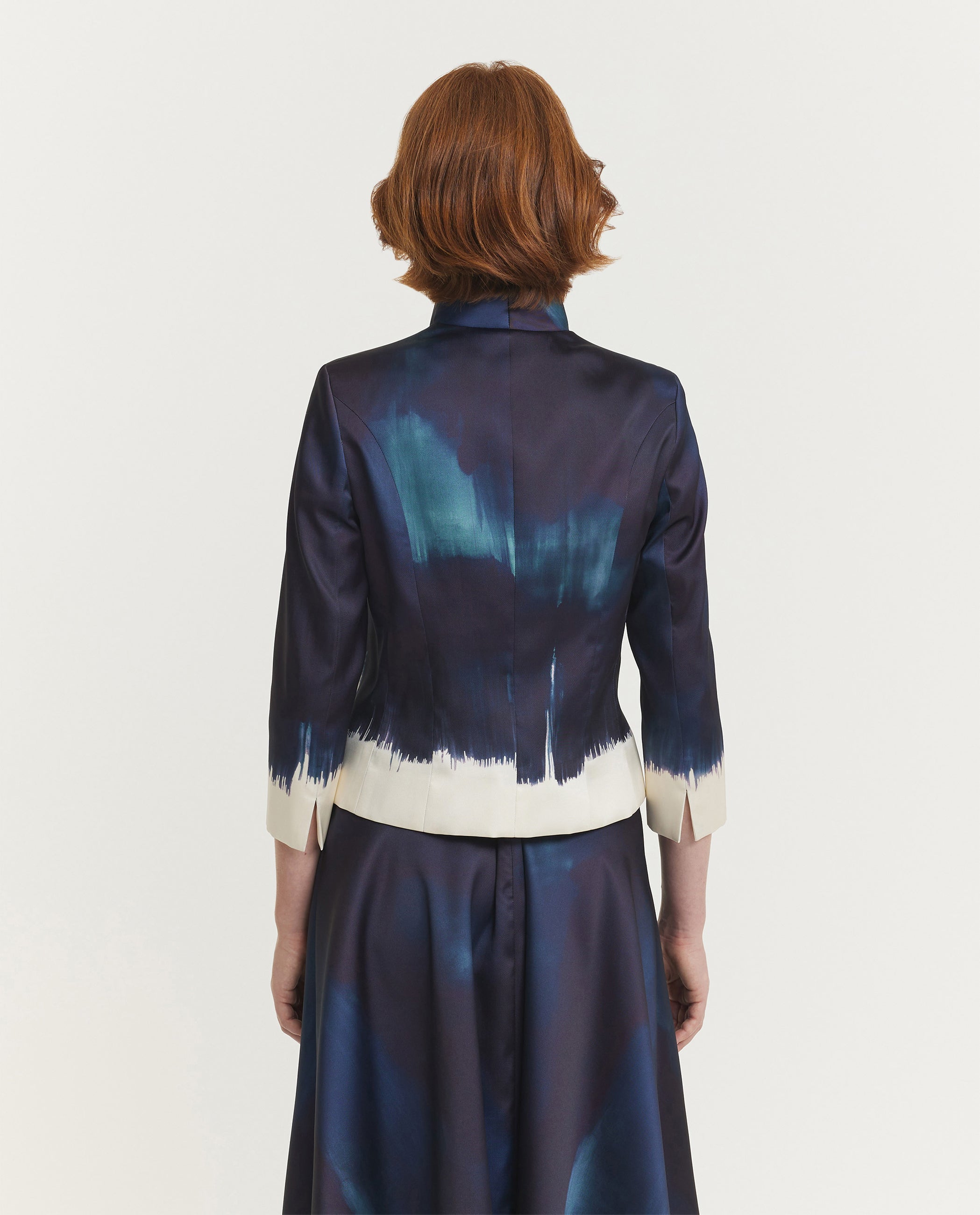 Korte Kraag Blazer - Blauw