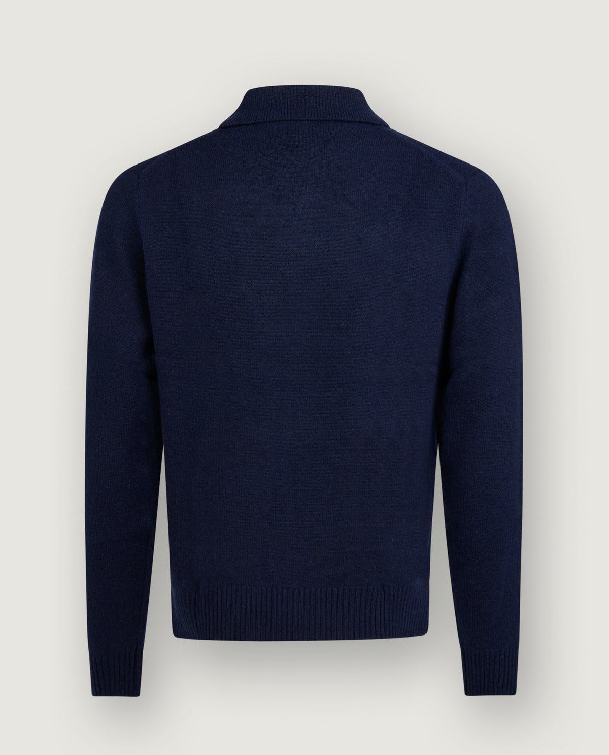 Cashmere Polo Trui - Blauw