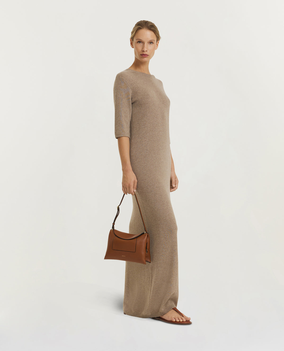 Cashmere Jurk - Lichtbruin