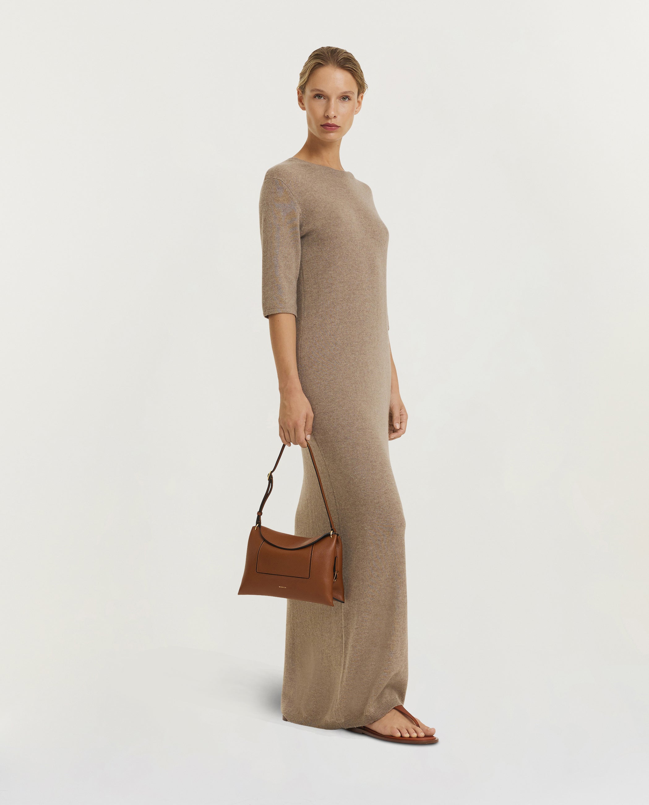 Cashmere Jurk - Lichtbruin