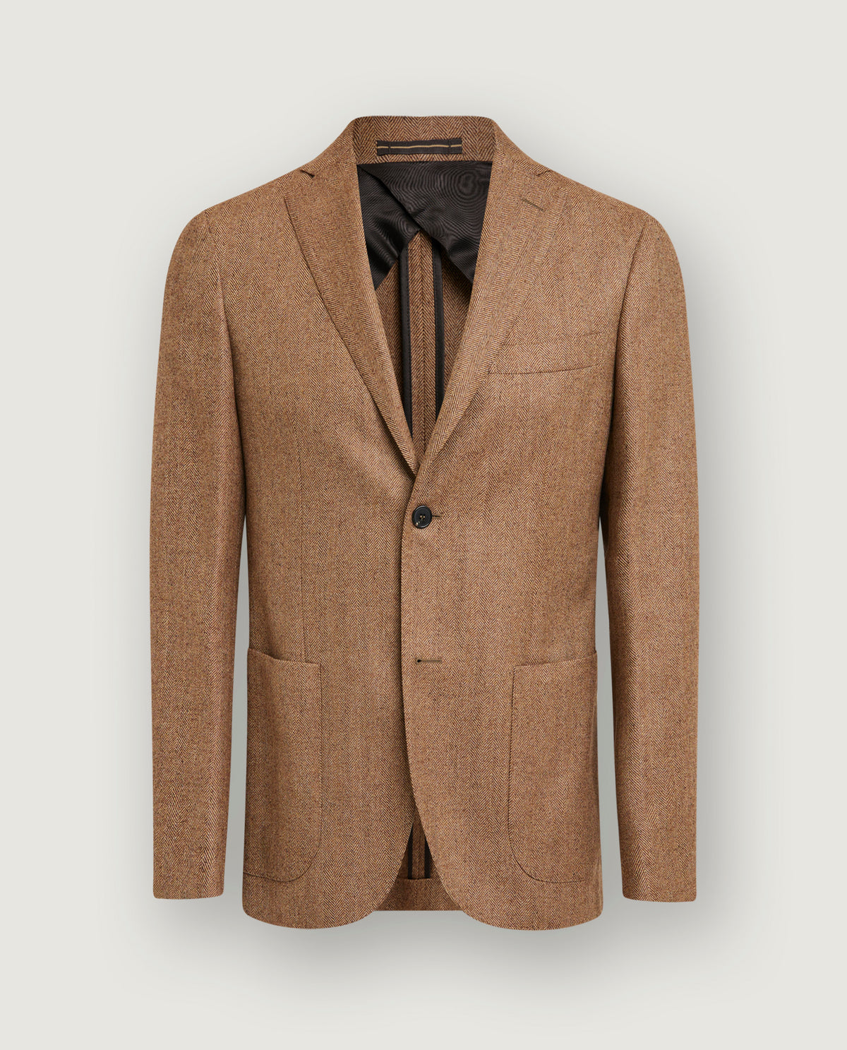 Visgraat Jasje - Lichtbruin