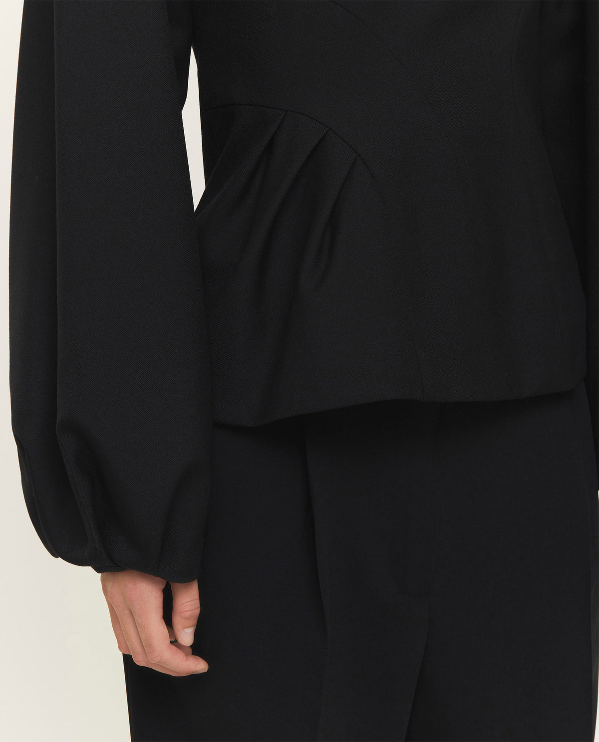 Top with balloon sleeves