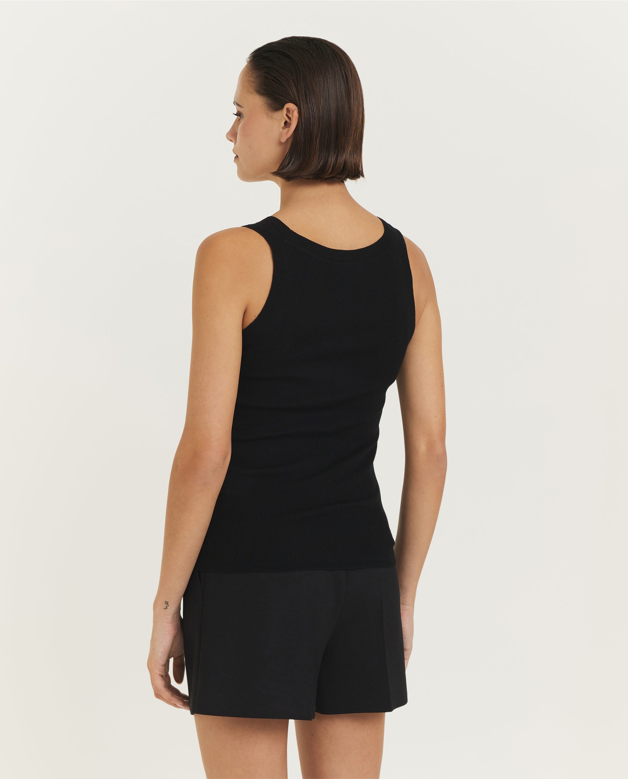 Wollen Eliadi top - Zwart