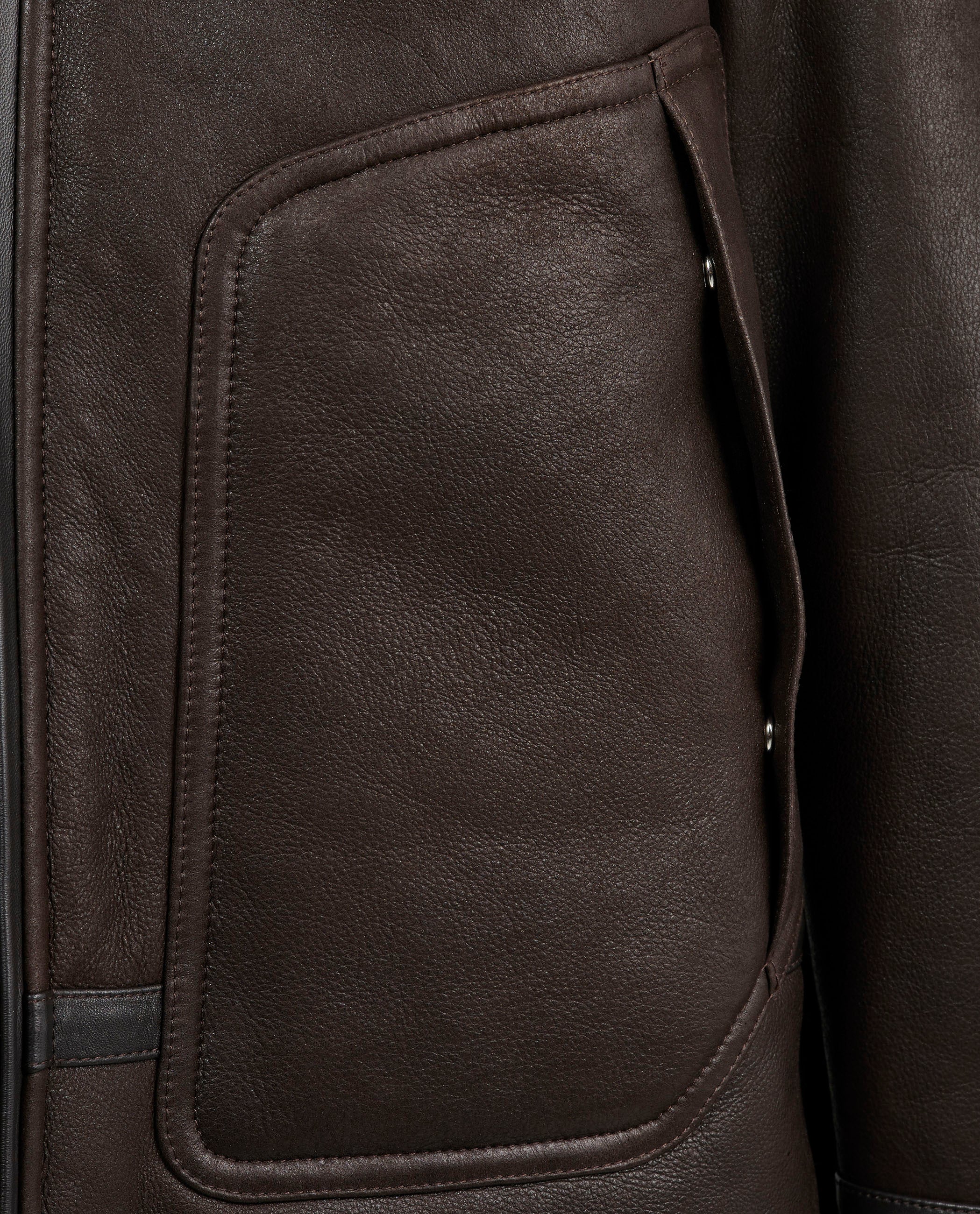 Shearling Coburn Jas - Bruin